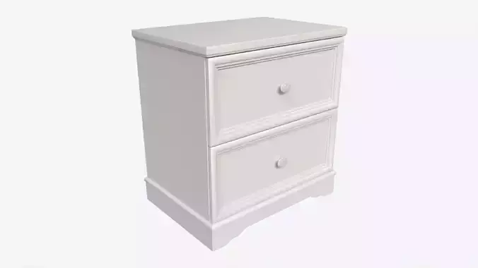 Children 2-drawer Nightstand 3D model
