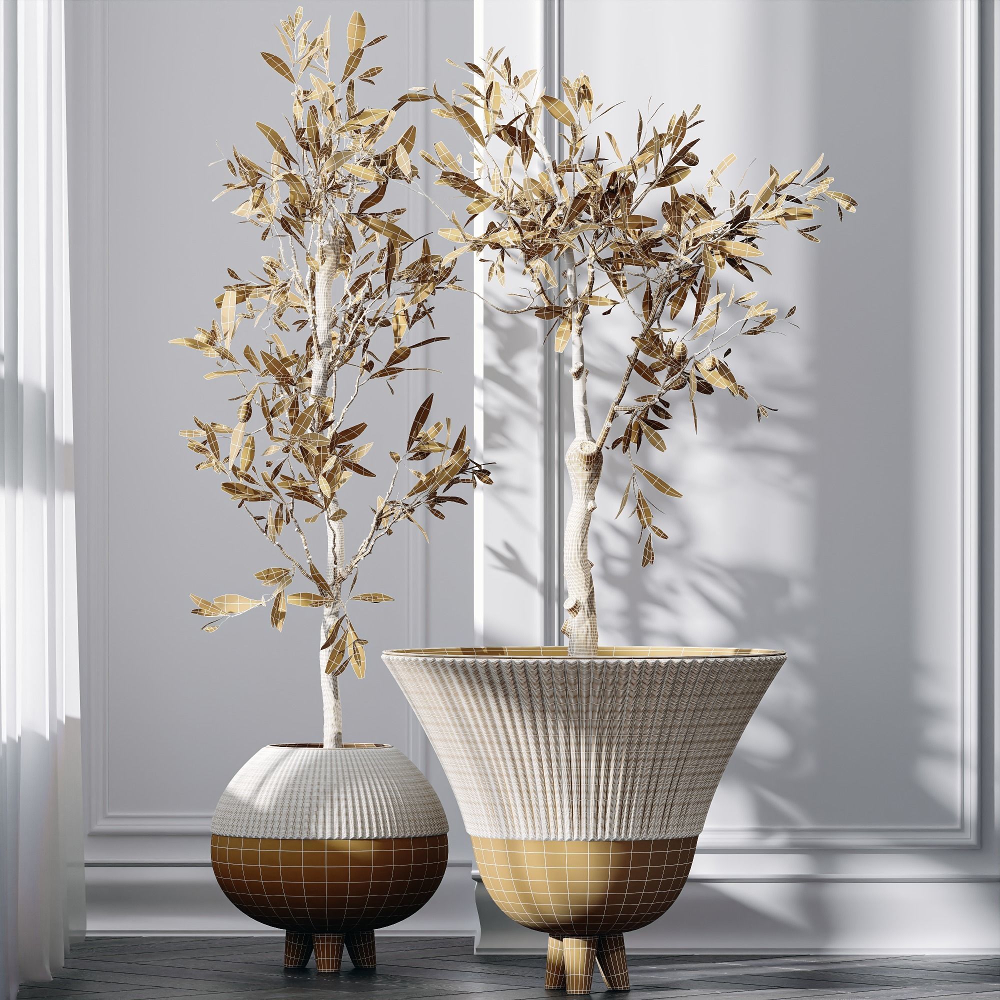 HQ Plants Mission Olive Tree Indoor Vase Set001 3D model_4