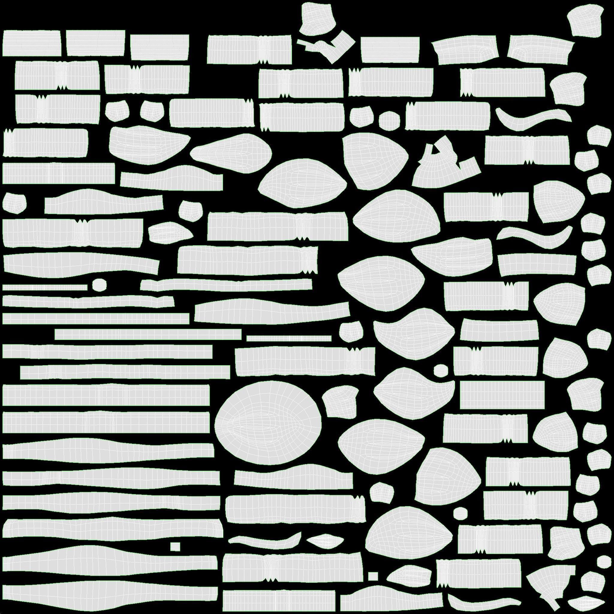 Children Bed with Decorated Headboard and Footboard 3D model_16