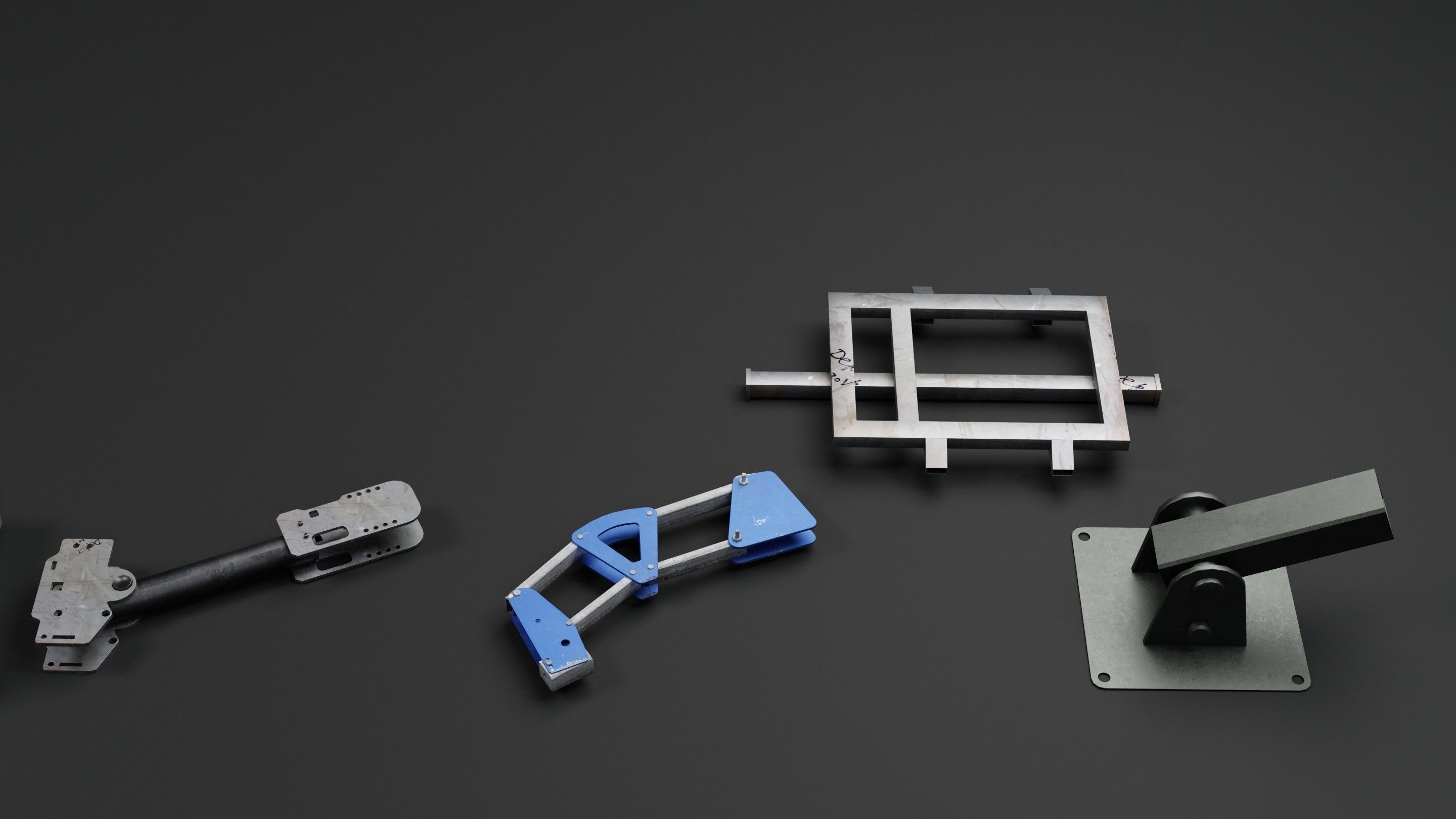 Random Greeble Pack Low-poly 3D model_7