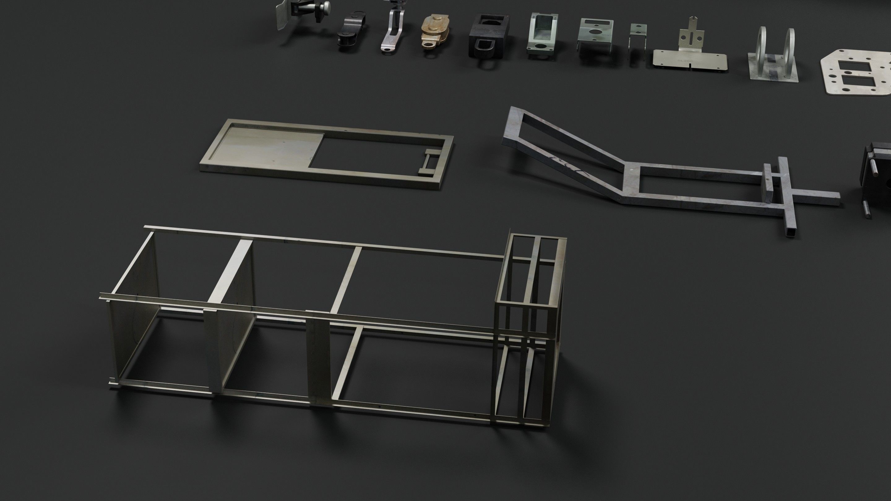 Random Greeble Pack Low-poly 3D model_8