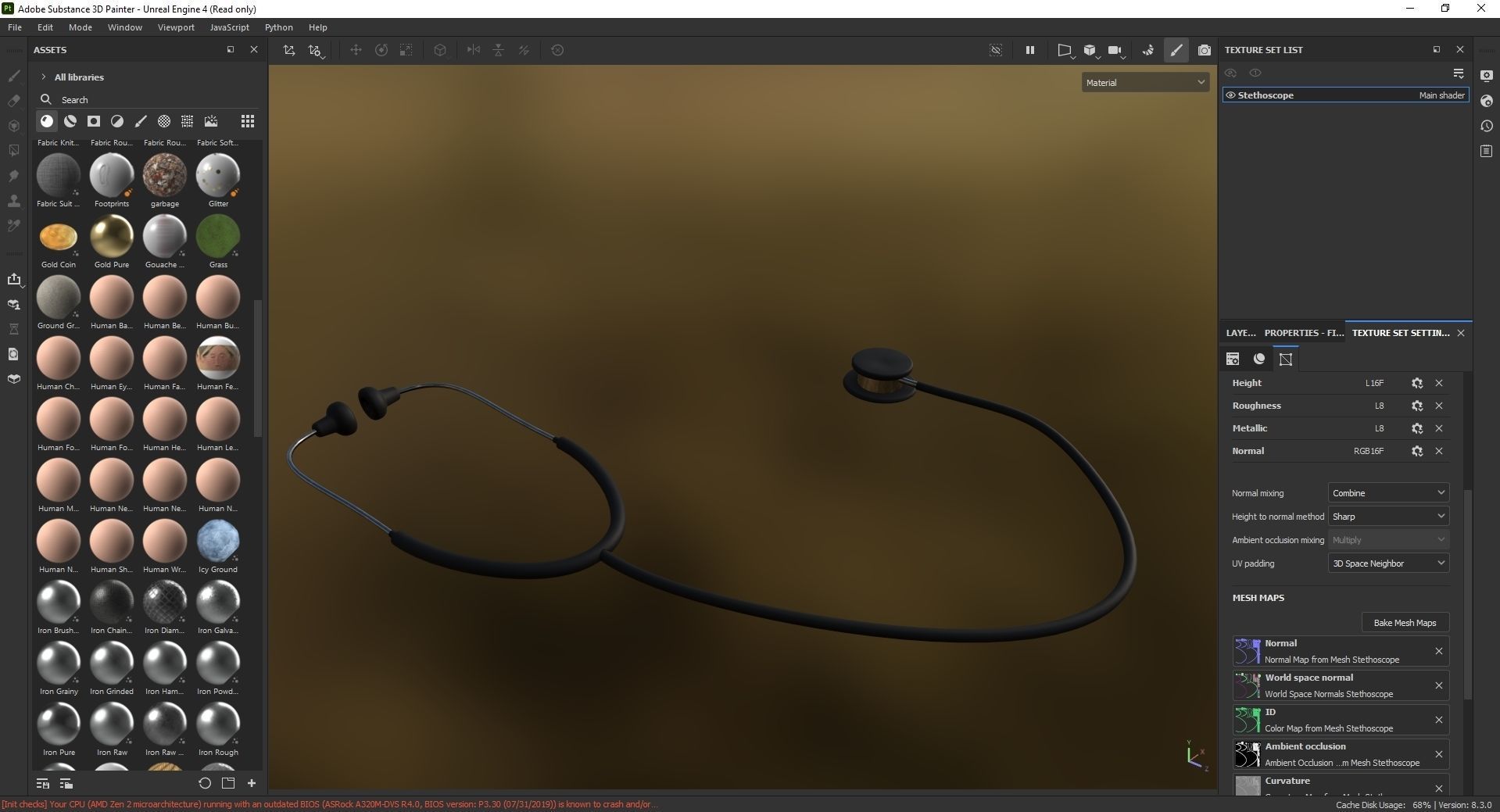 Stethoscope 3D Model Low-poly 3D model_8