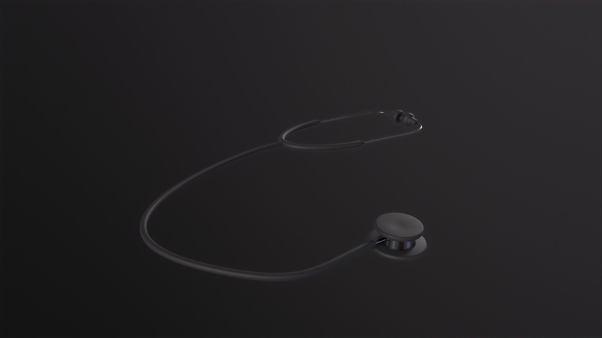 Stethoscope 3D Model Low-poly 3D model_5