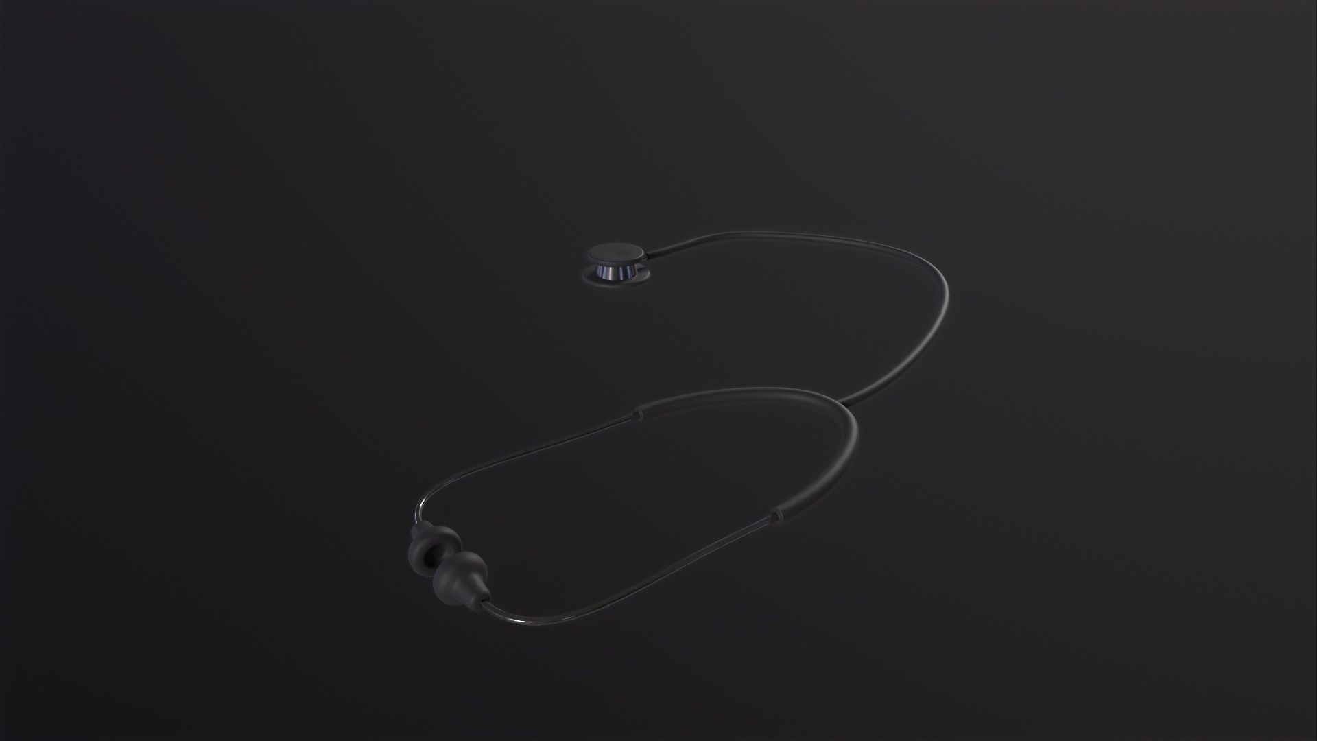 Stethoscope 3D Model Low-poly 3D model_3