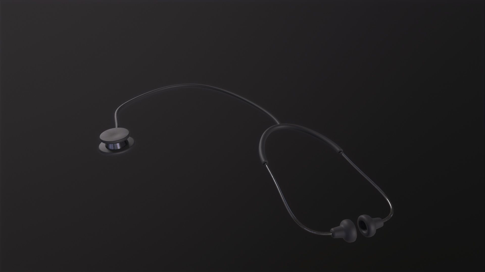 Stethoscope 3D Model Low-poly 3D model_6