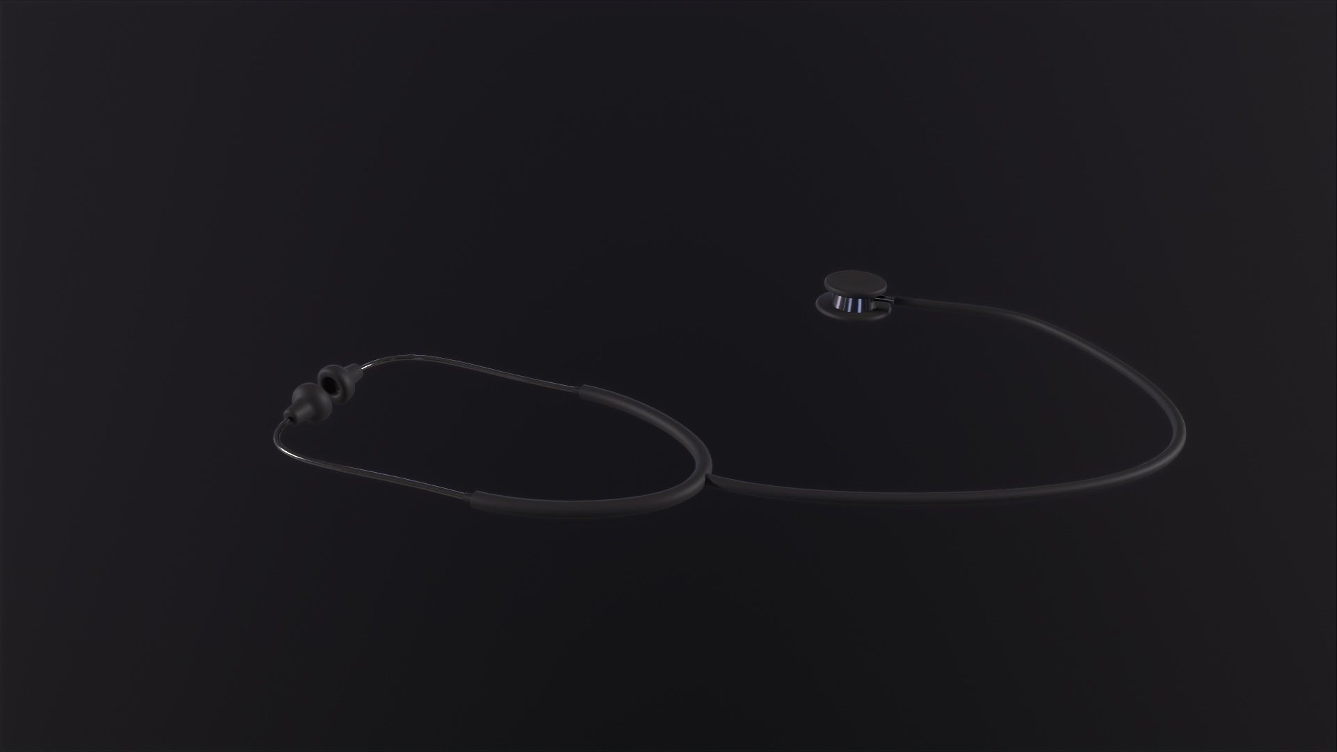 Stethoscope 3D Model Low-poly 3D model_4