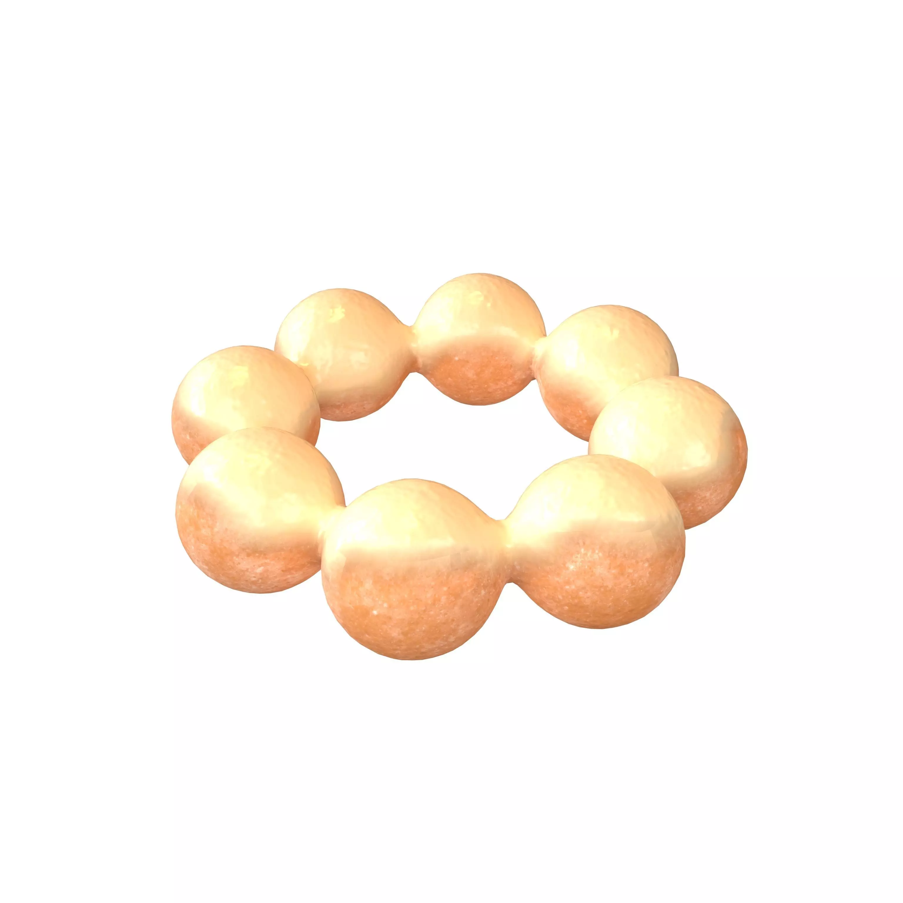 Japanese Donut v1 003 Low-poly 3D model_0