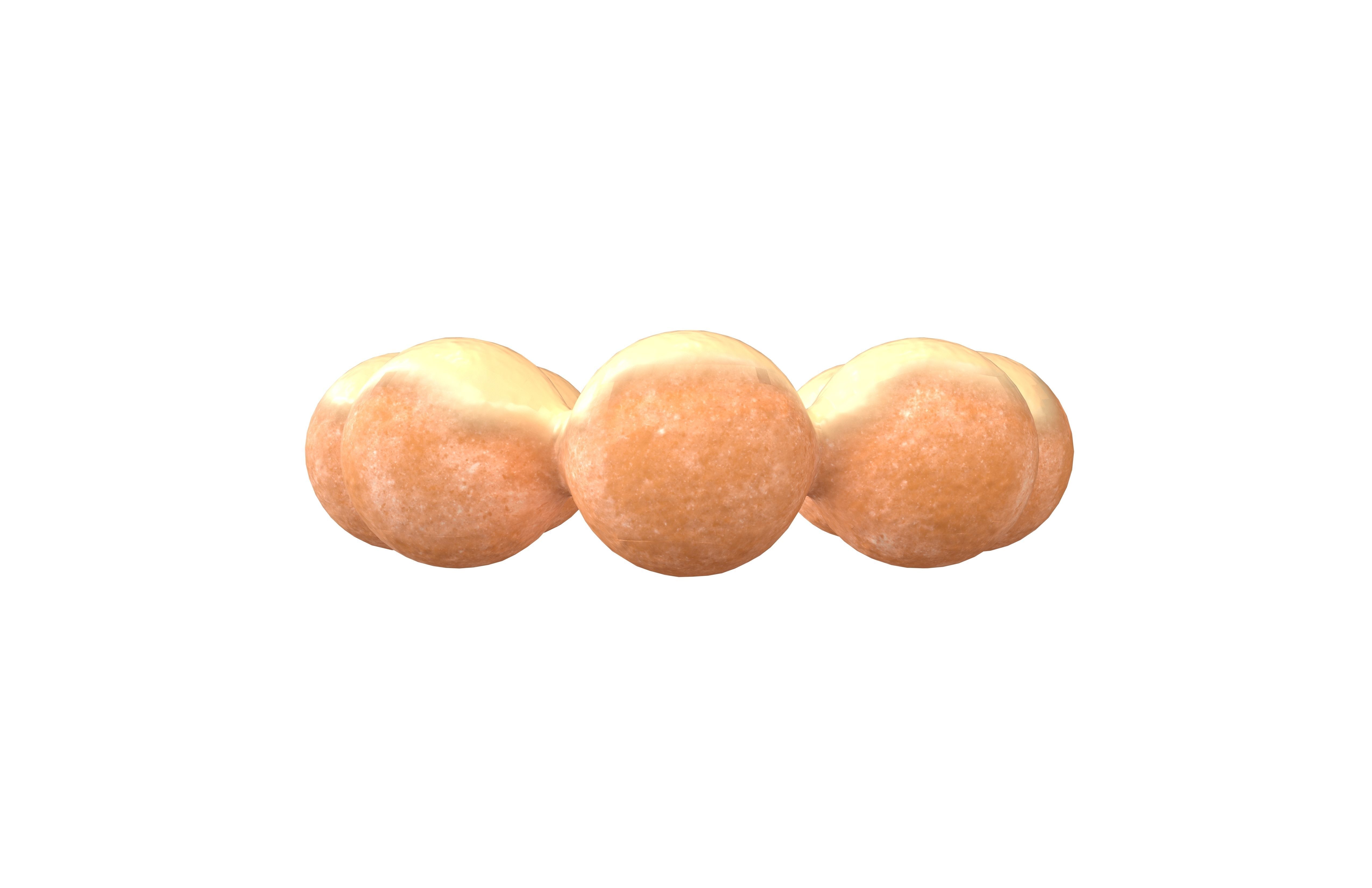 Japanese Donut v1 003 Low-poly 3D model_1