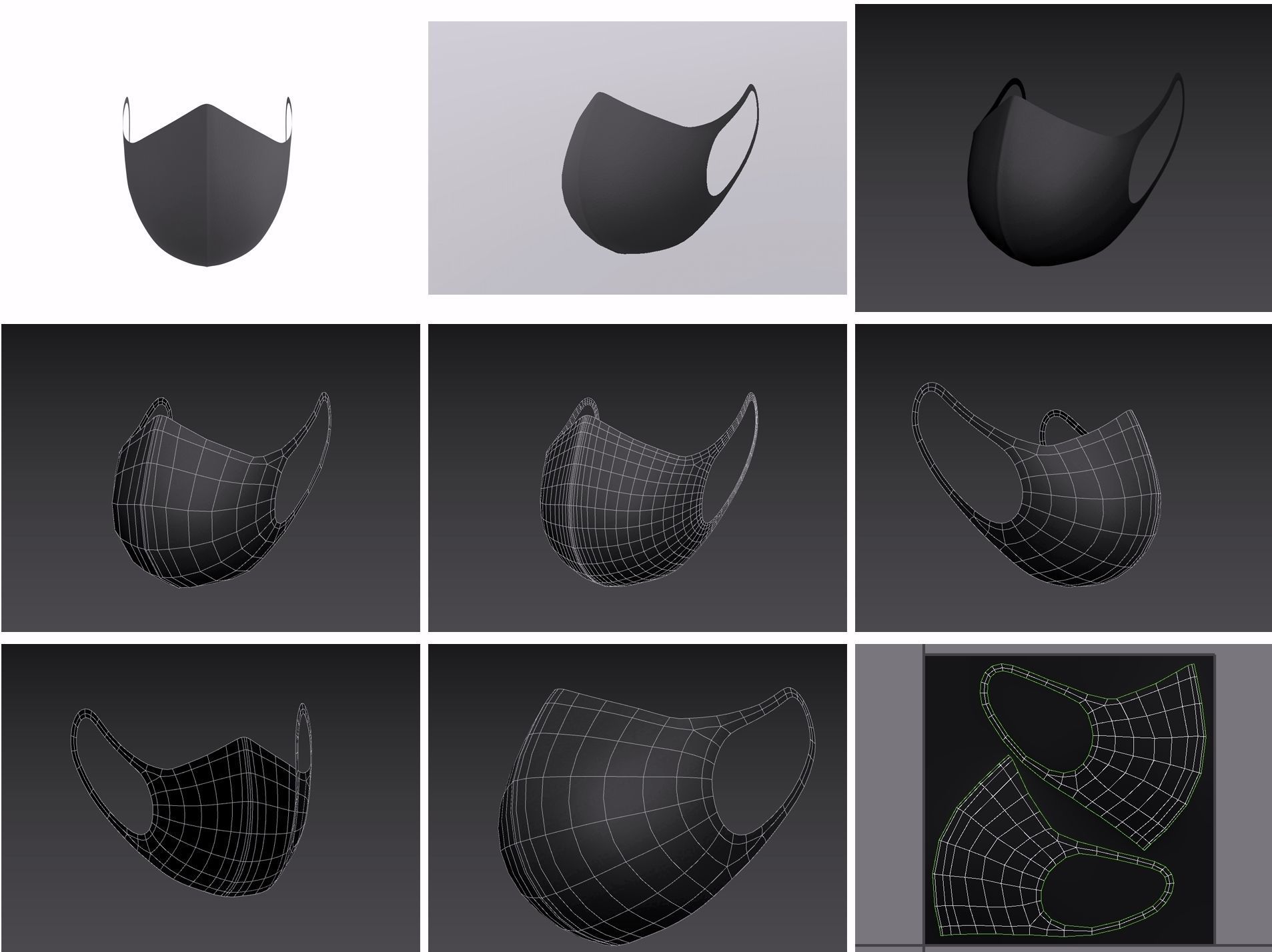 Mask Pack 2 3D model_5