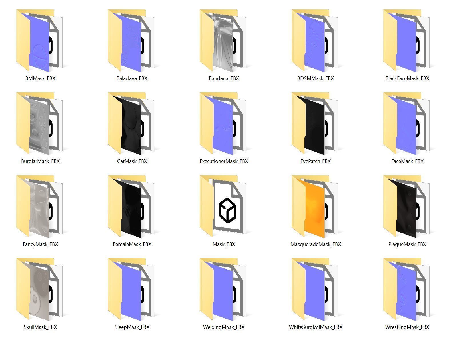 Mask Pack 2 3D model_21