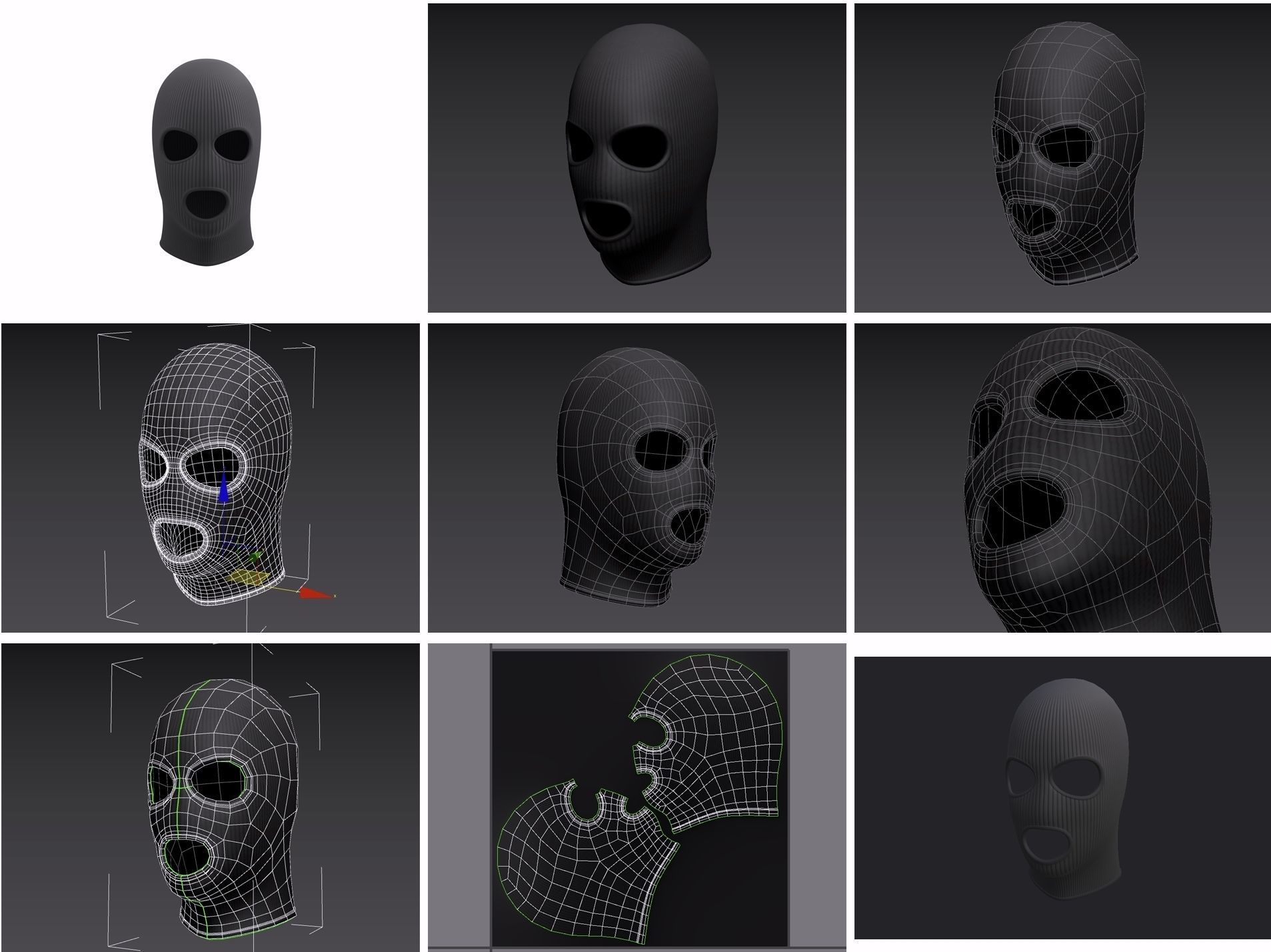Mask Pack 2 3D model_2