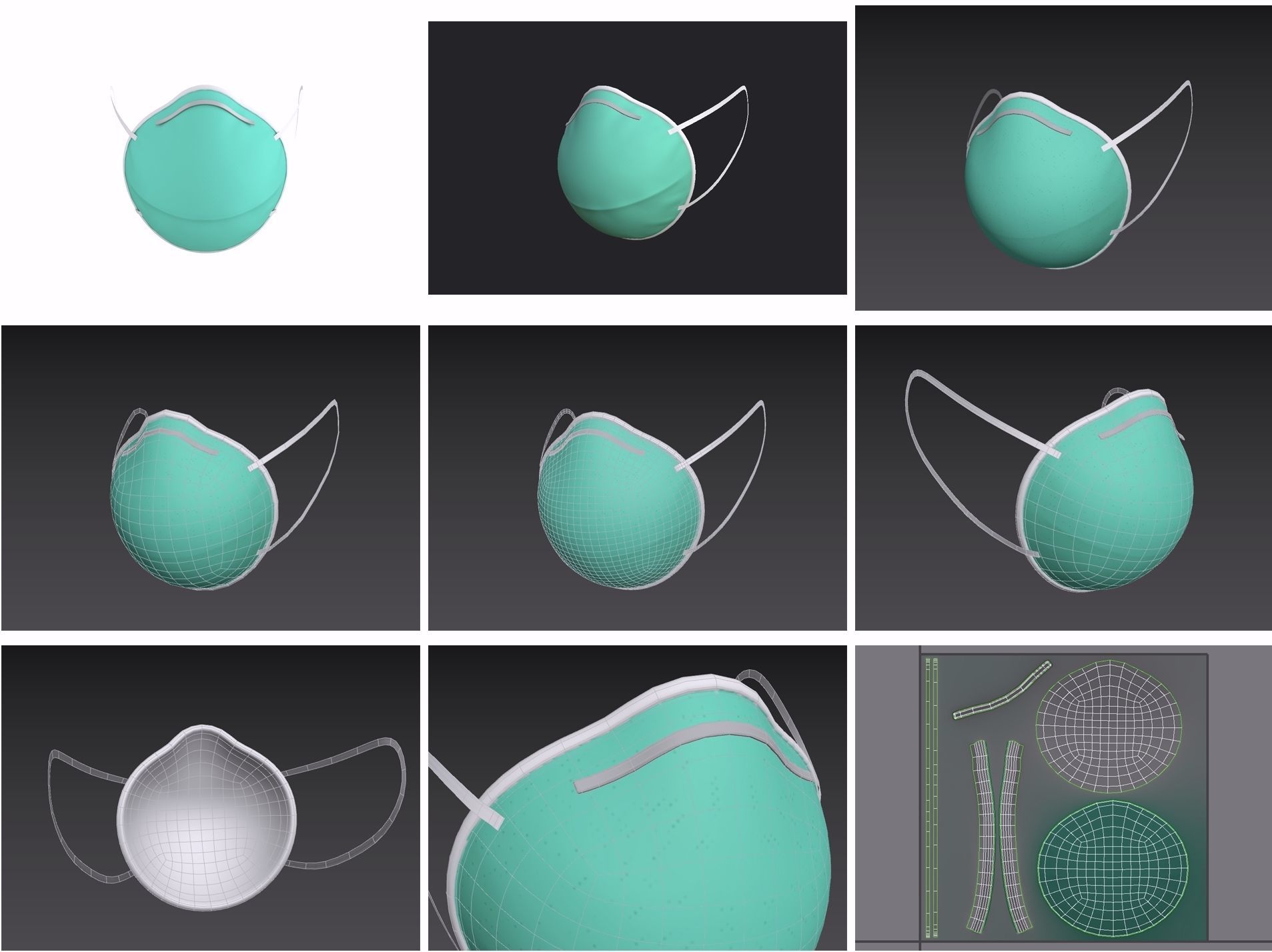 Mask Pack 2 3D model_1