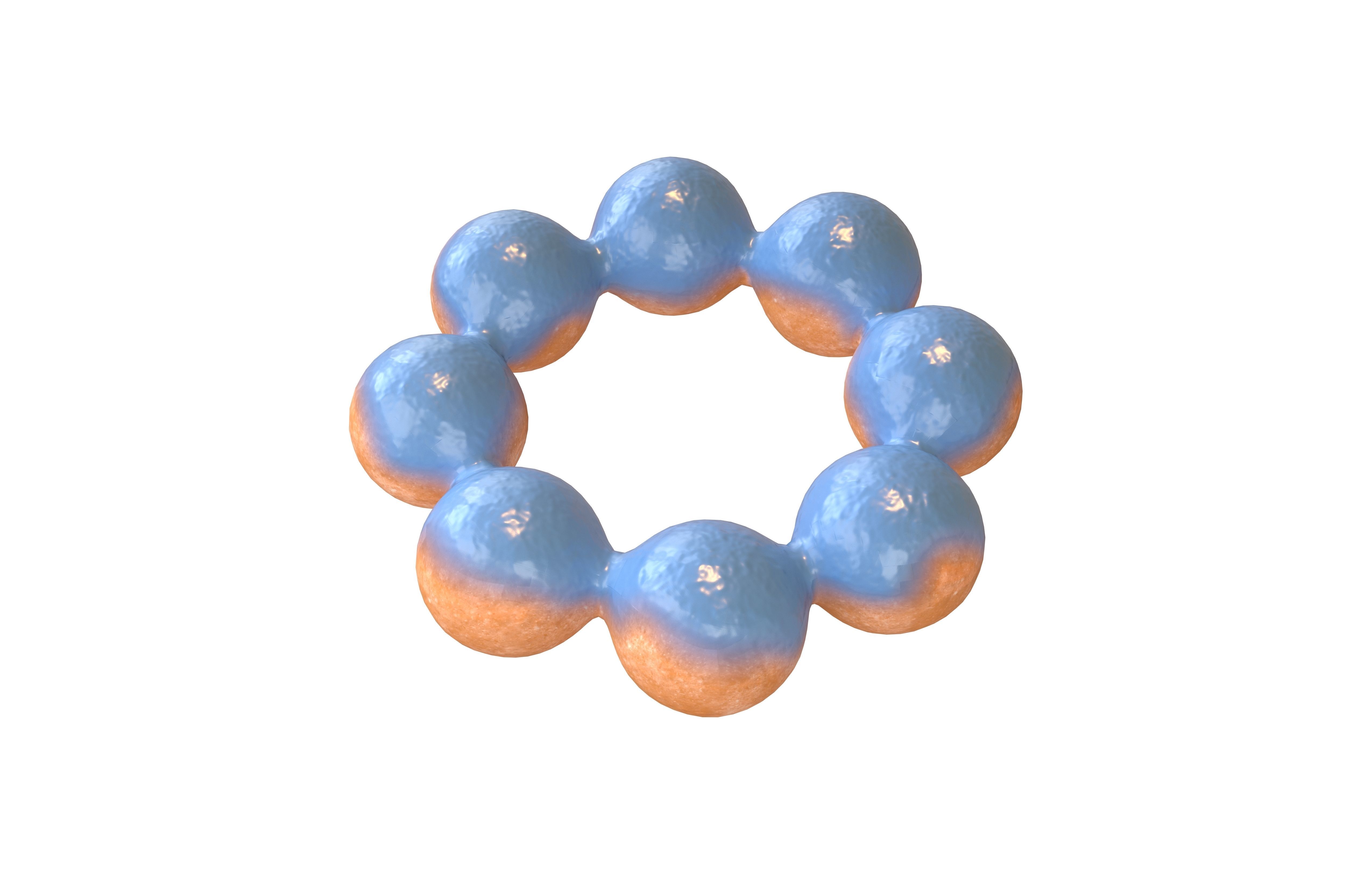 Japanese Donut v1 004 Low-poly 3D model_1