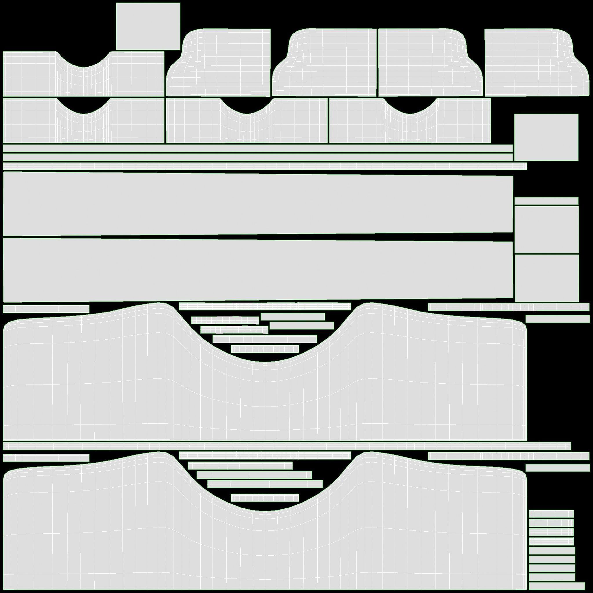 Children Dresser with Mirror and Drawers 3D model_13