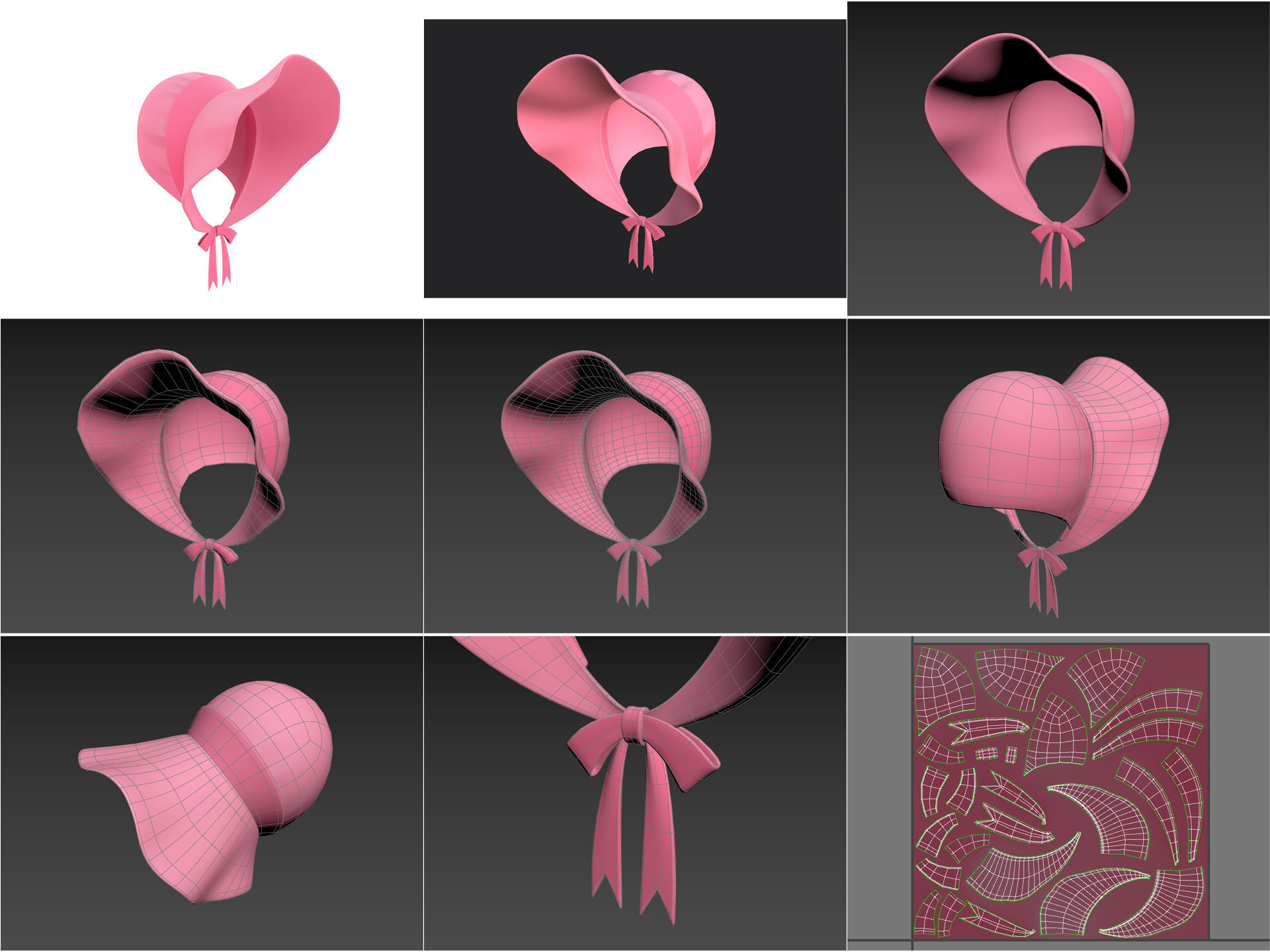 Hats and Helmets Pack 9 3D model_22