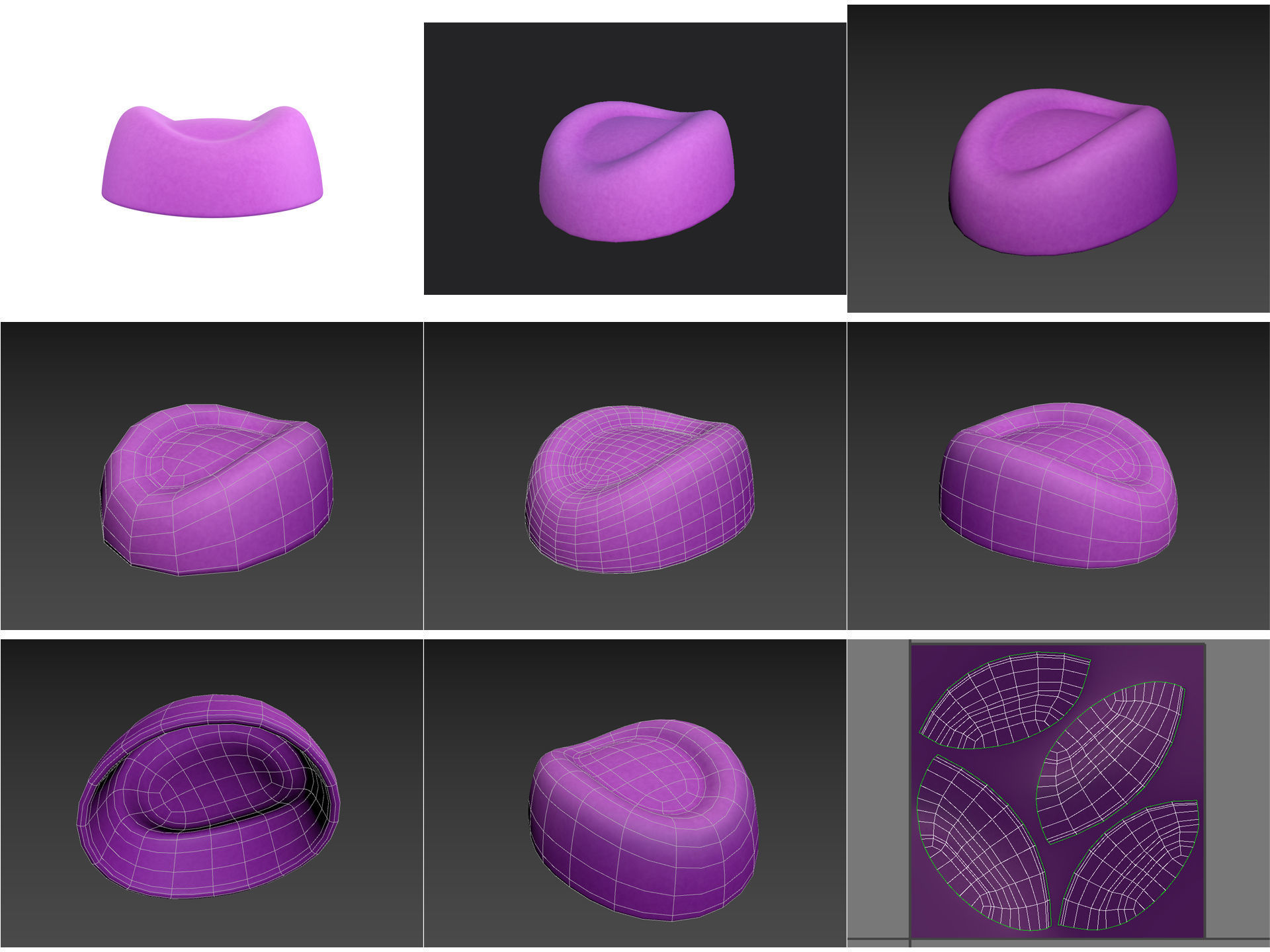 Hats and Helmets Pack 9 3D model_21