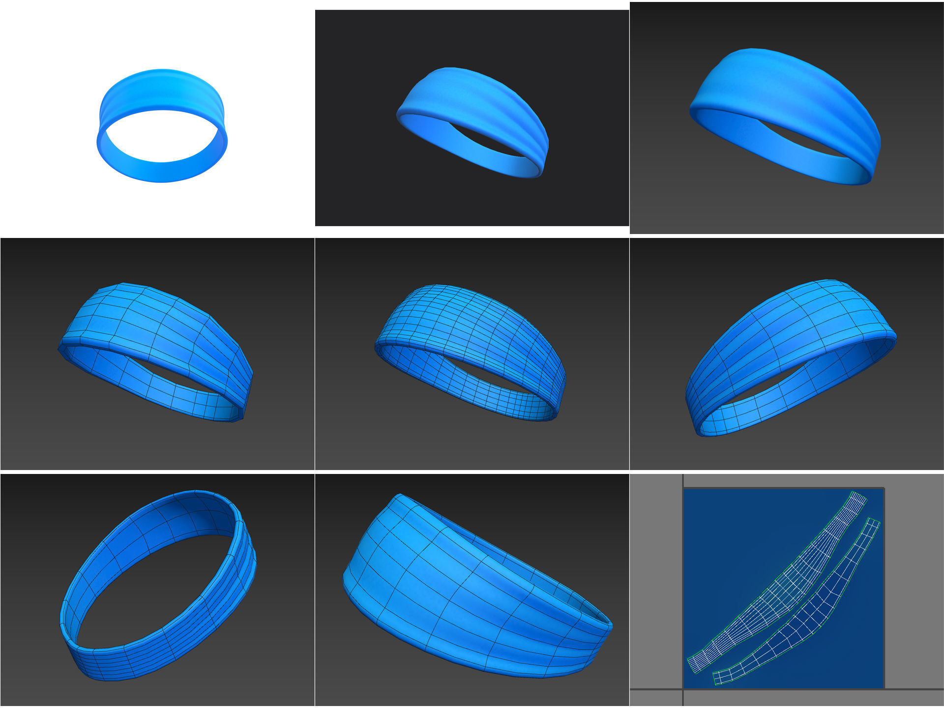 Hats and Helmets Pack 9 3D model_25