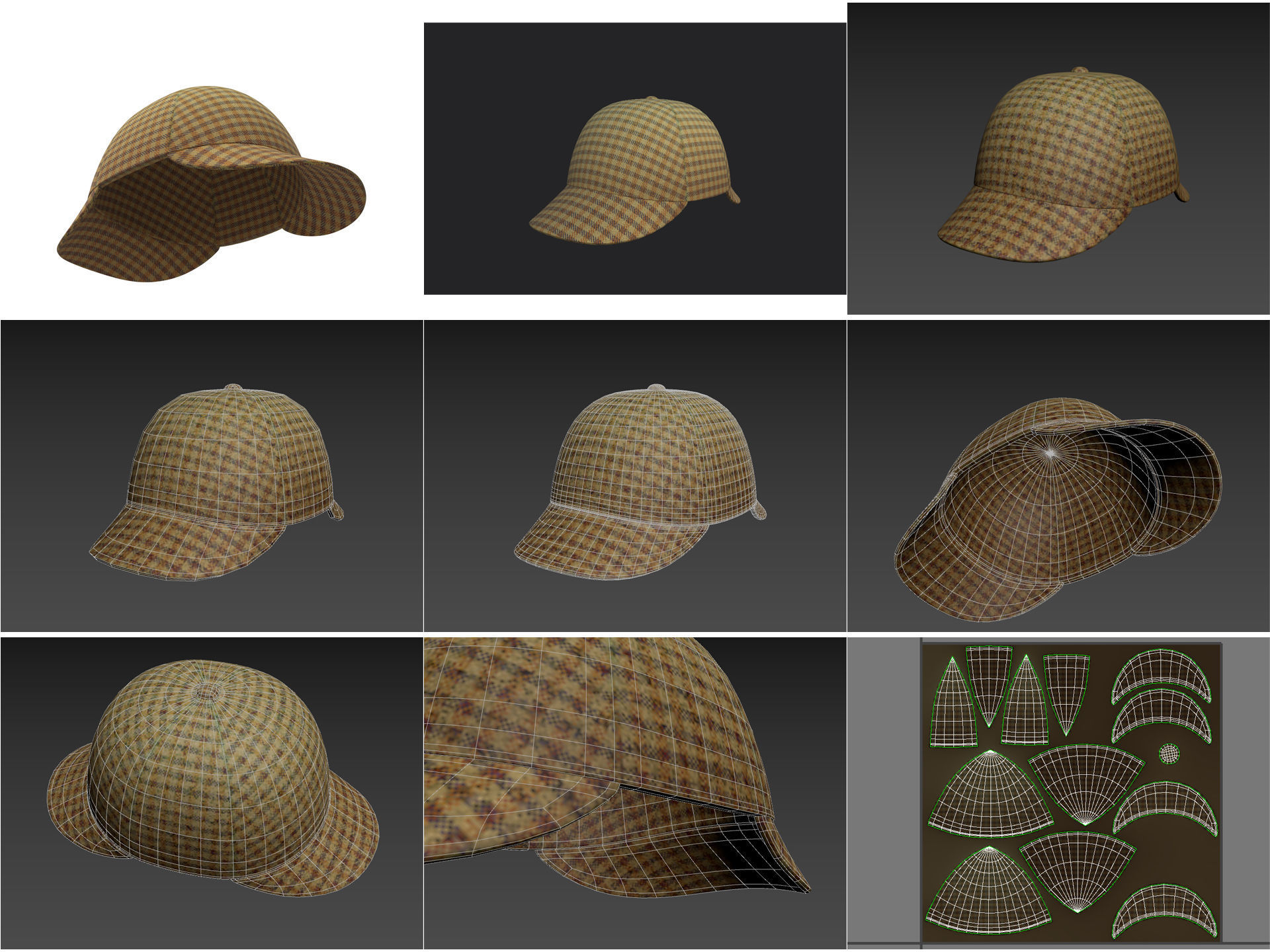 Hats and Helmets Pack 9 3D model_14