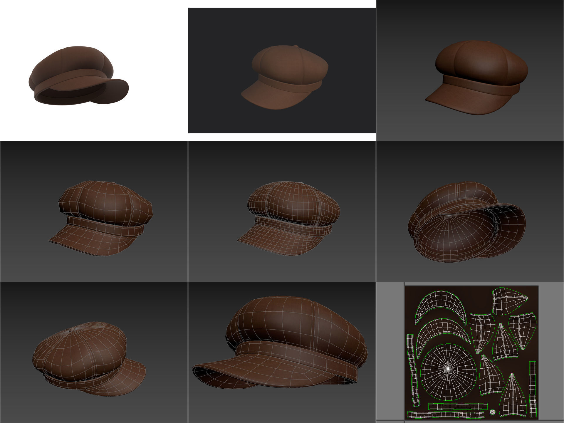 Hats and Helmets Pack 9 3D model_23