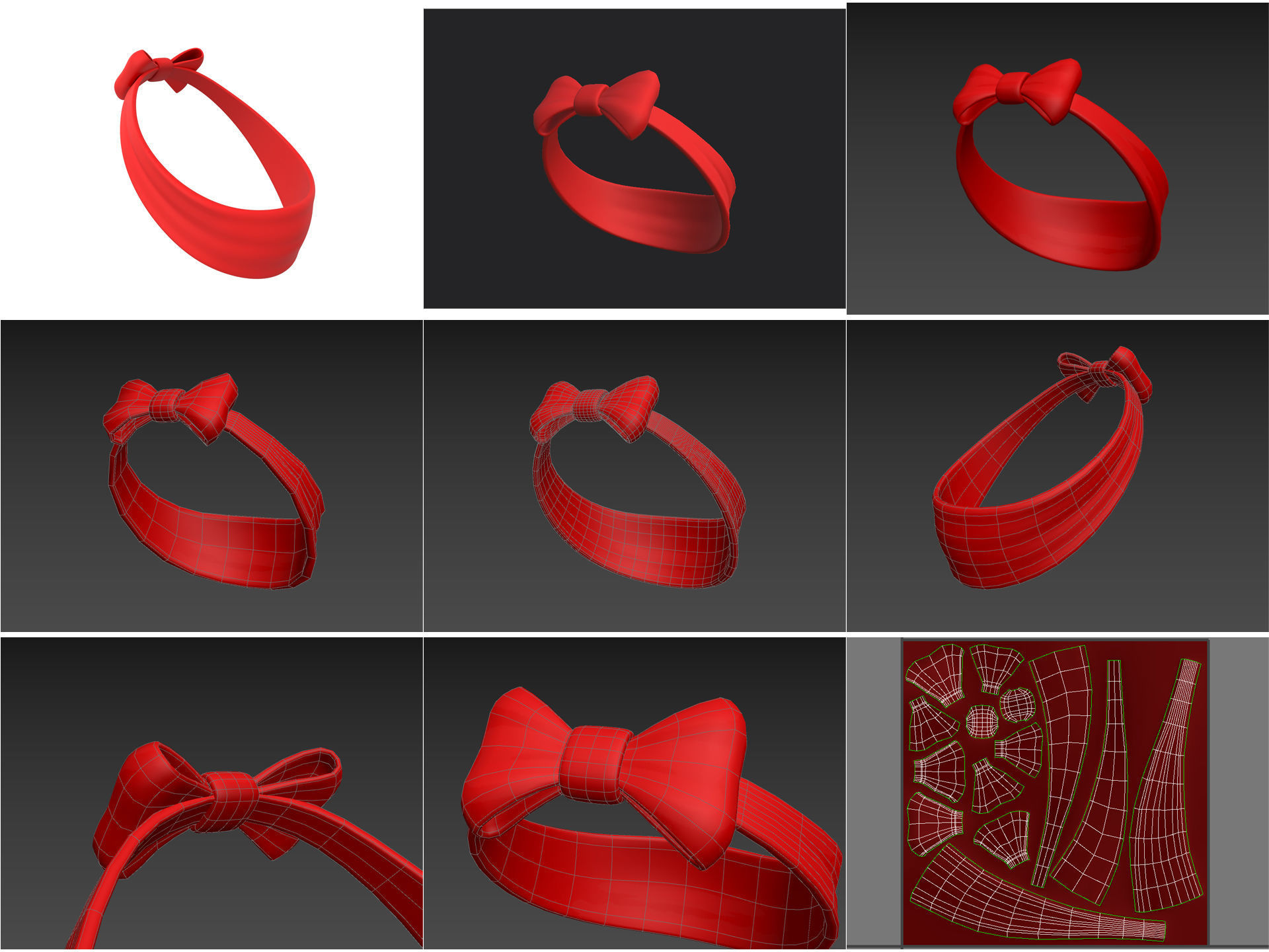 Hats and Helmets Pack 9 3D model_7