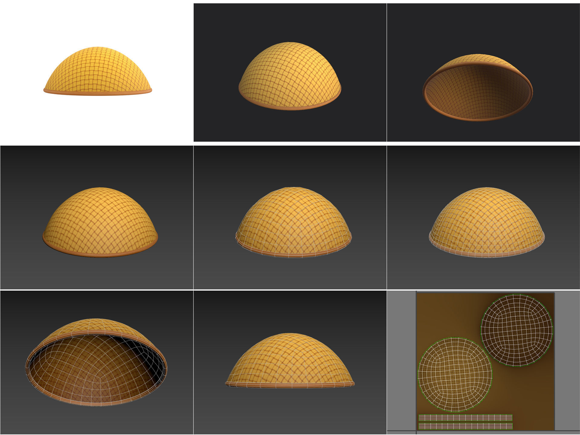 Hats and Helmets Pack 9 3D model_17