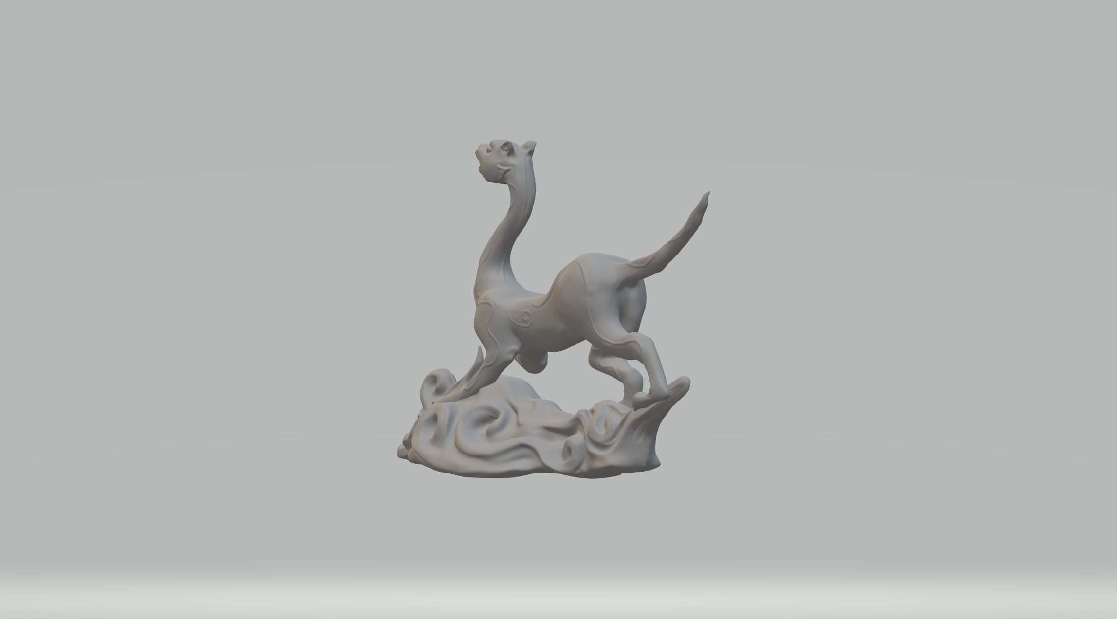 White Tiger Chinese religion 3D print model_1