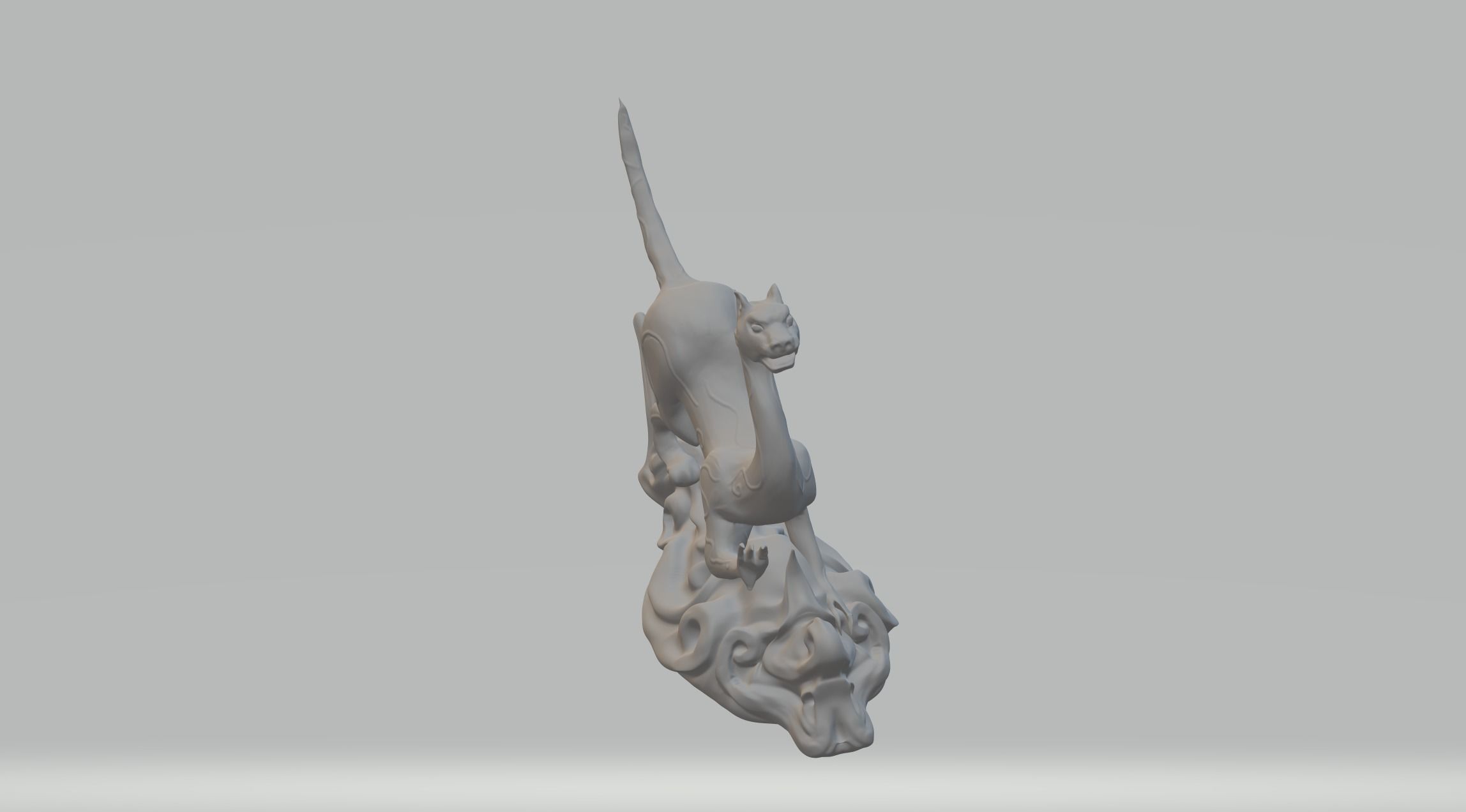 White Tiger Chinese religion 3D print model_4
