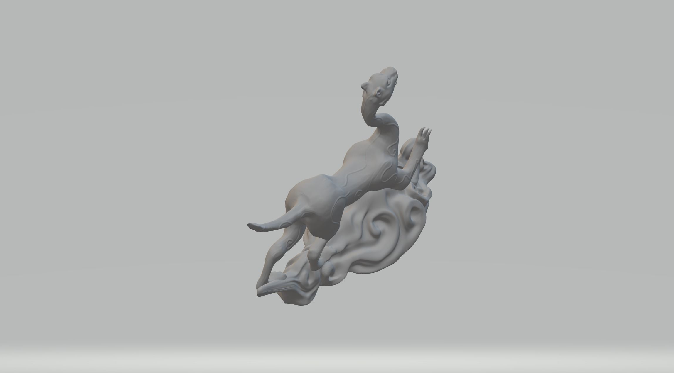 White Tiger Chinese religion 3D print model_3