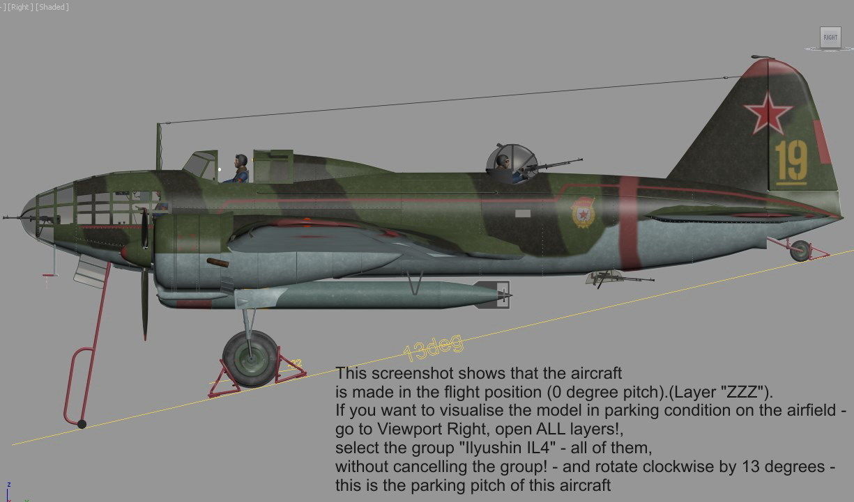 Ilyushin IL-4 3D model_29