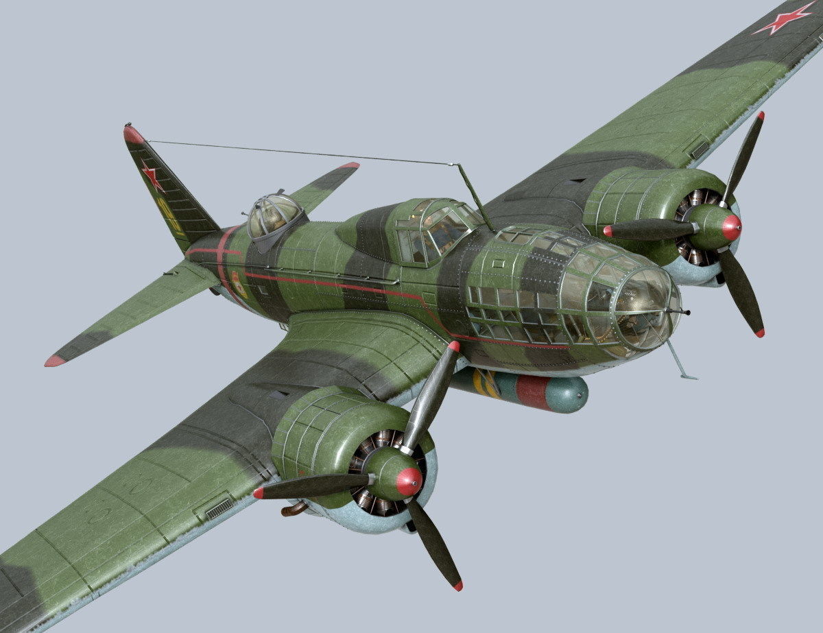 Ilyushin IL-4 3D model_2