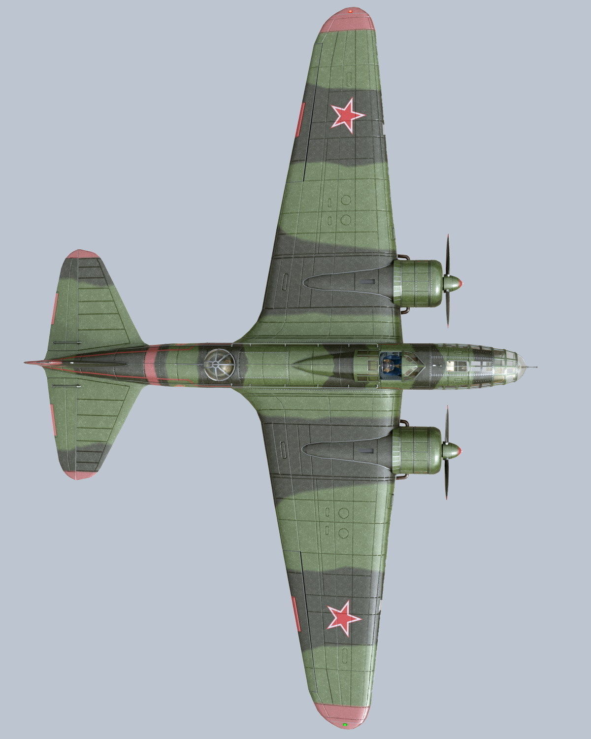 Ilyushin IL-4 3D model_5