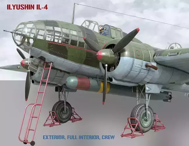Ilyushin IL-4 3D model