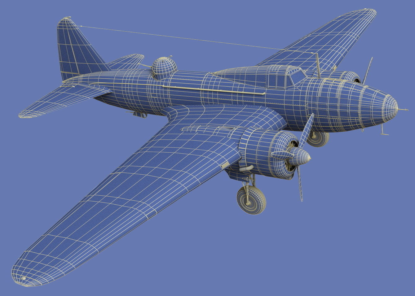 Ilyushin IL-4 3D model_25