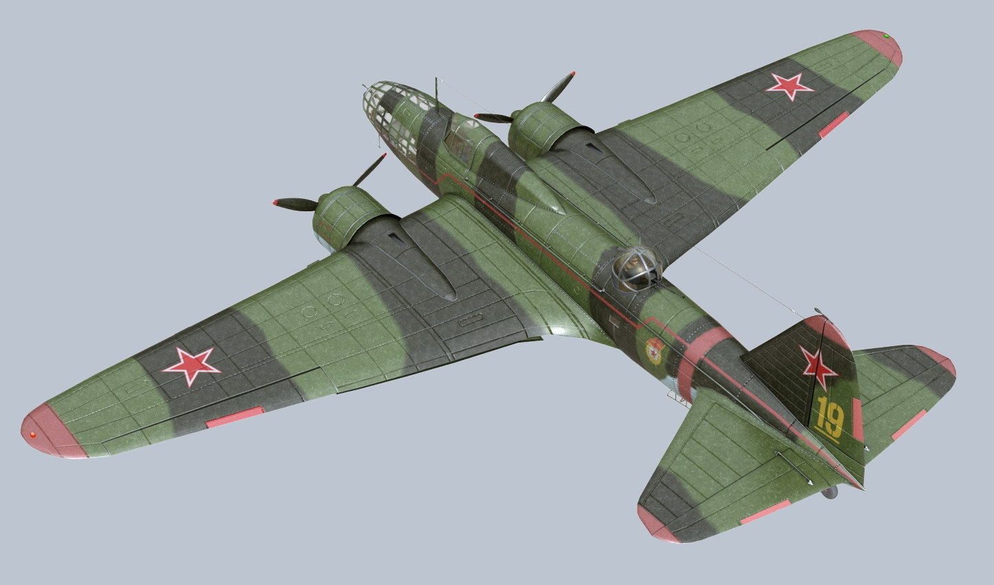 Ilyushin IL-4 3D model_10