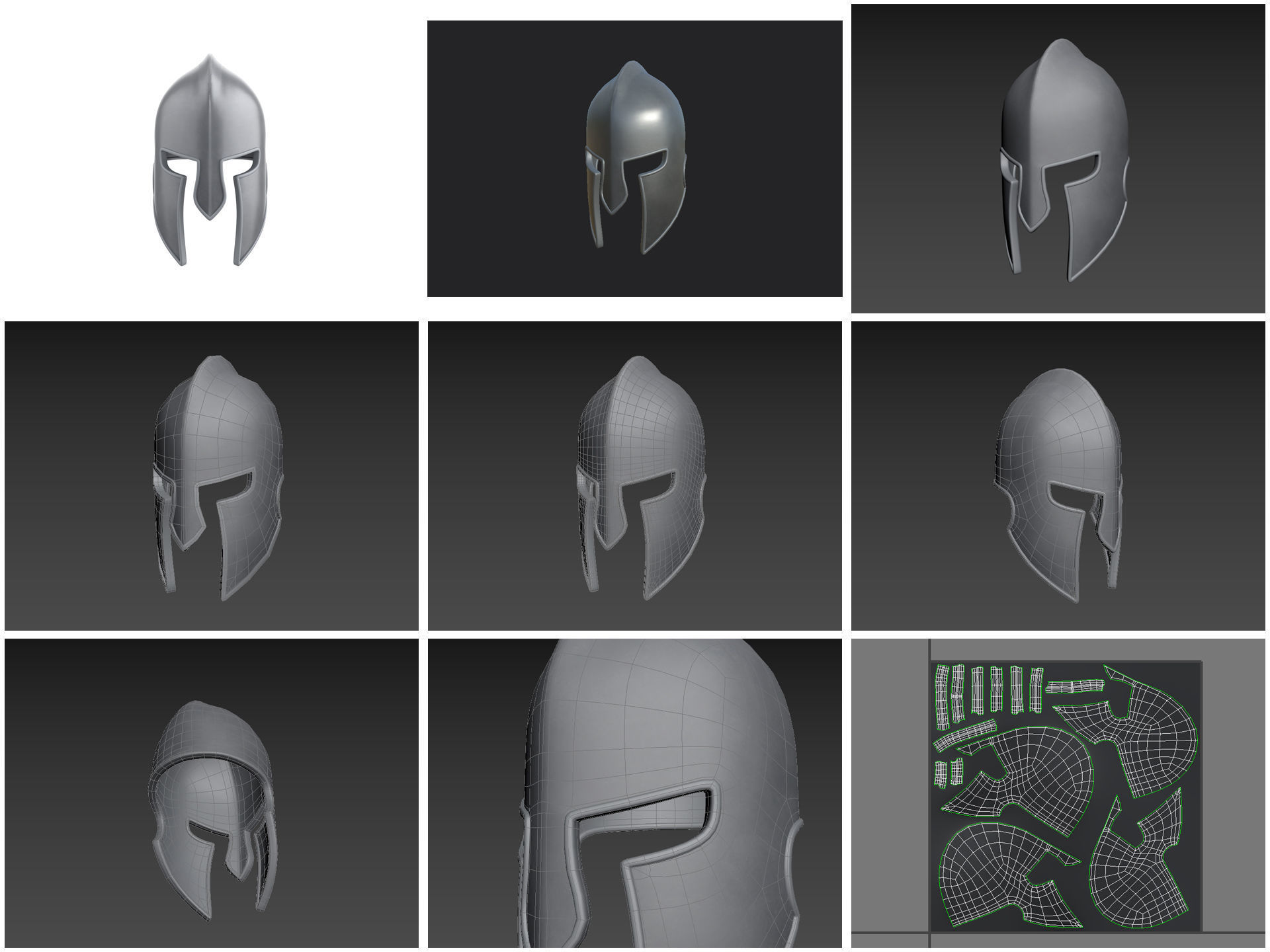 Hats and Helmets Pack 10 3D model_15