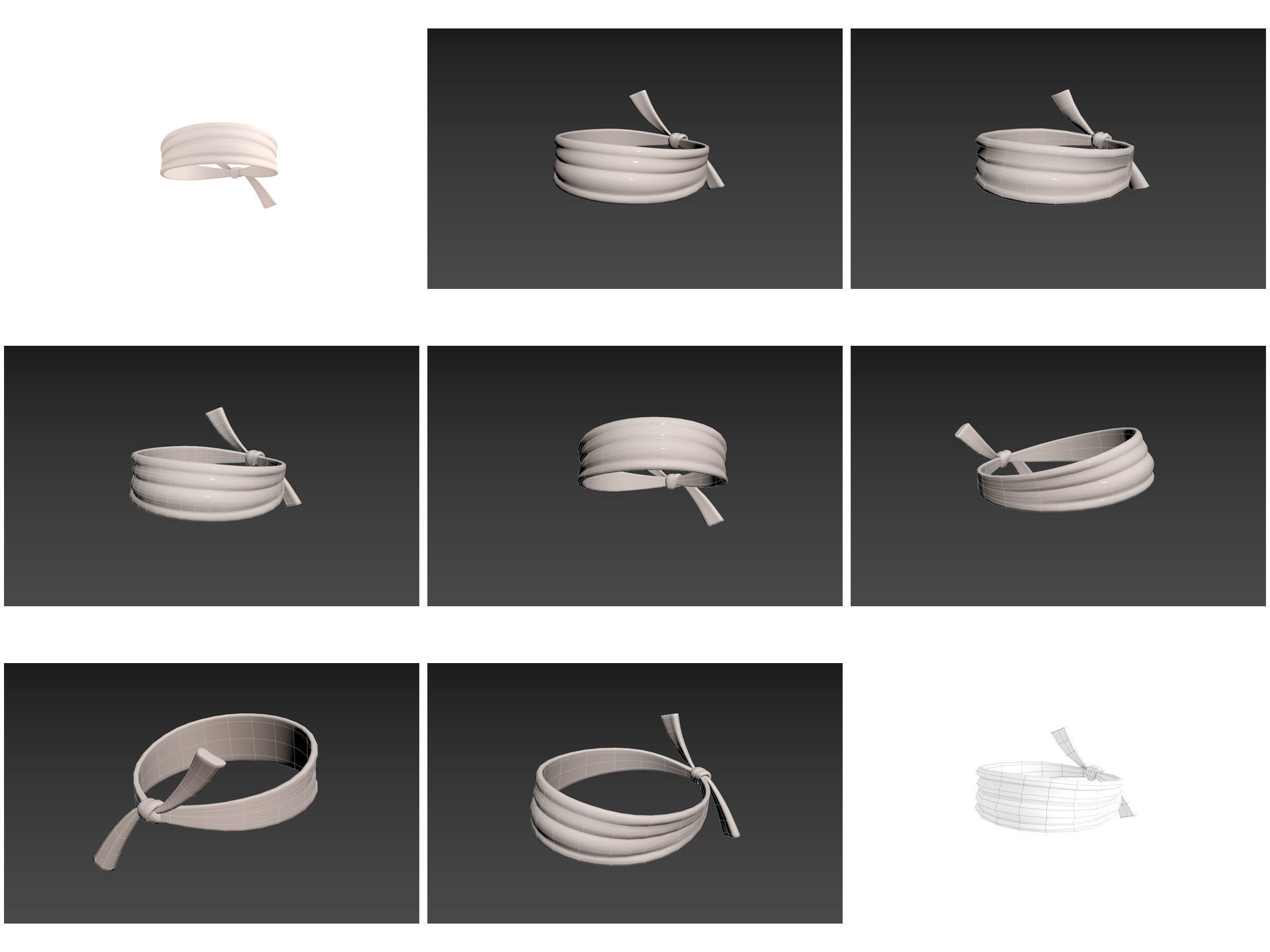 Hats and Helmets Pack 10 3D model_13