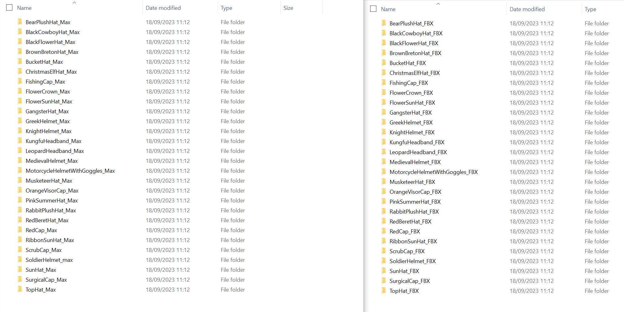 Hats and Helmets Pack 10 3D model_29