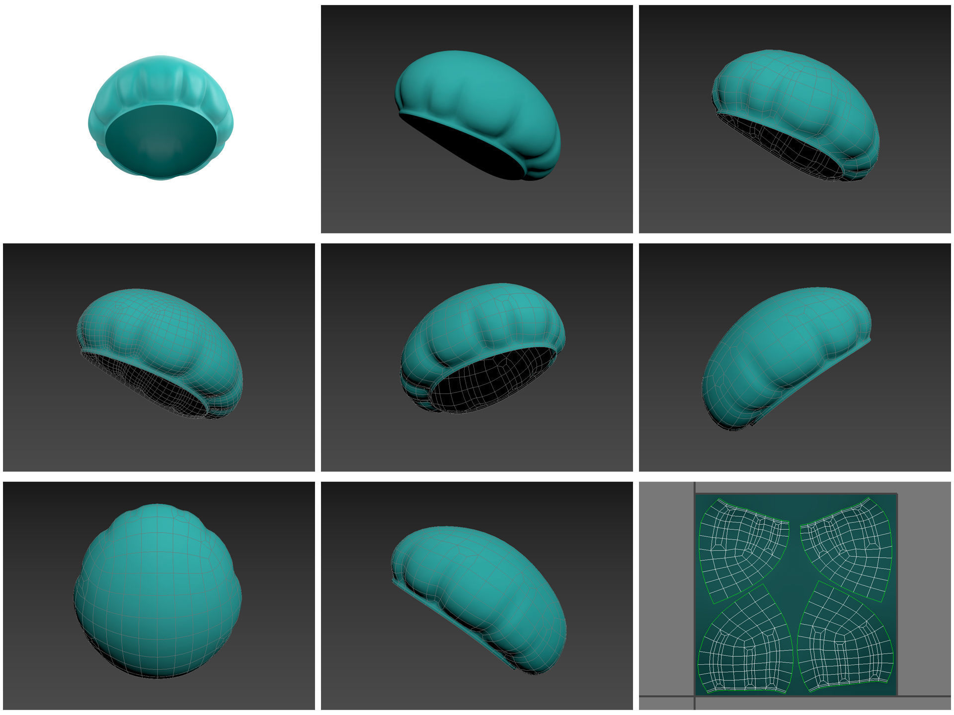 Hats and Helmets Pack 10 3D model_27