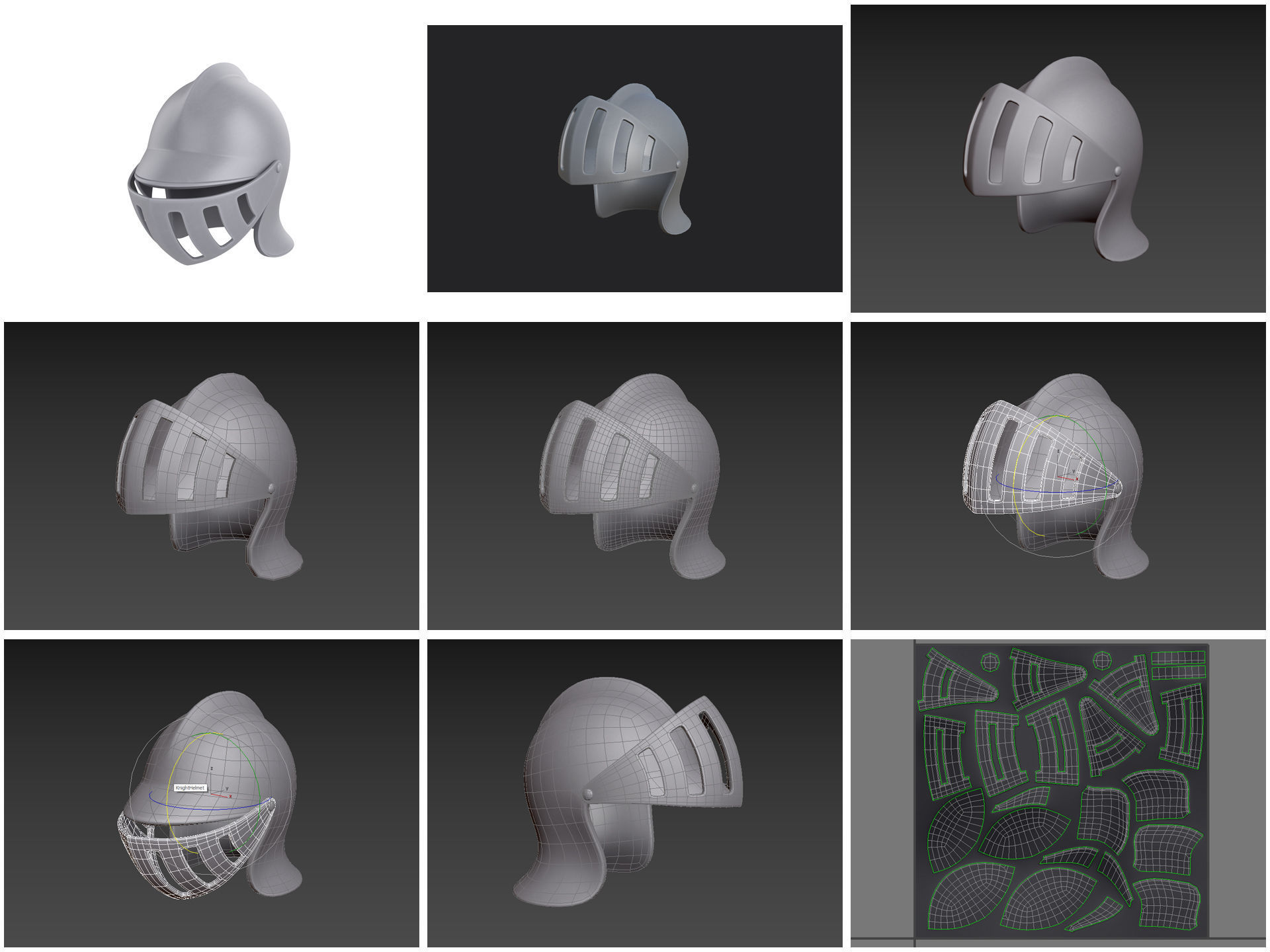 Hats and Helmets Pack 10 3D model_12