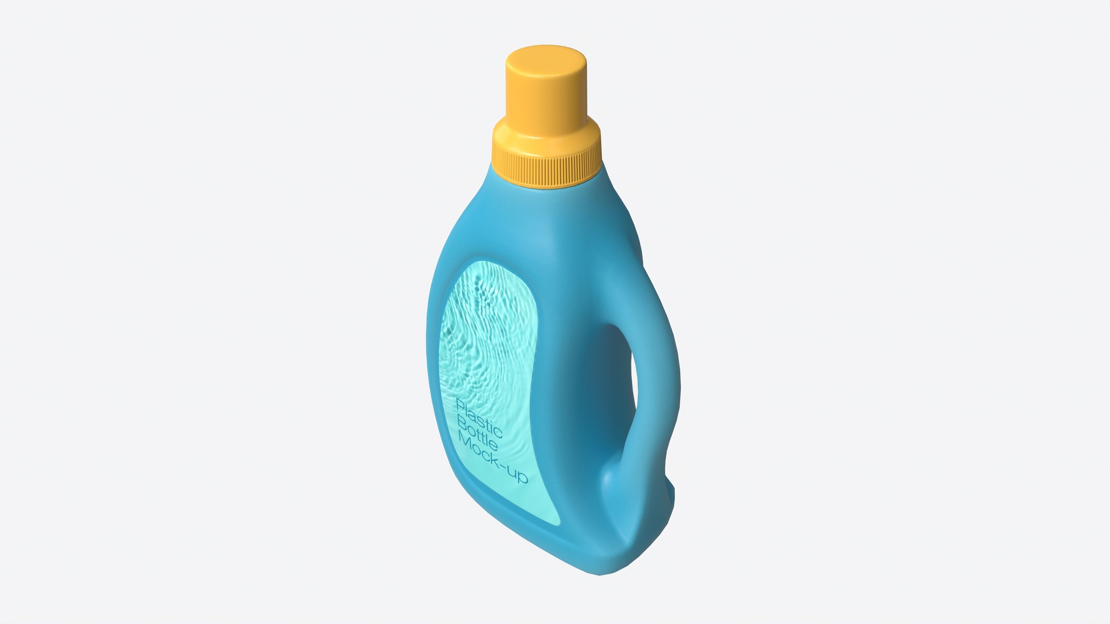 Plastic Bottle with Handle Mockup 01 3D model_2