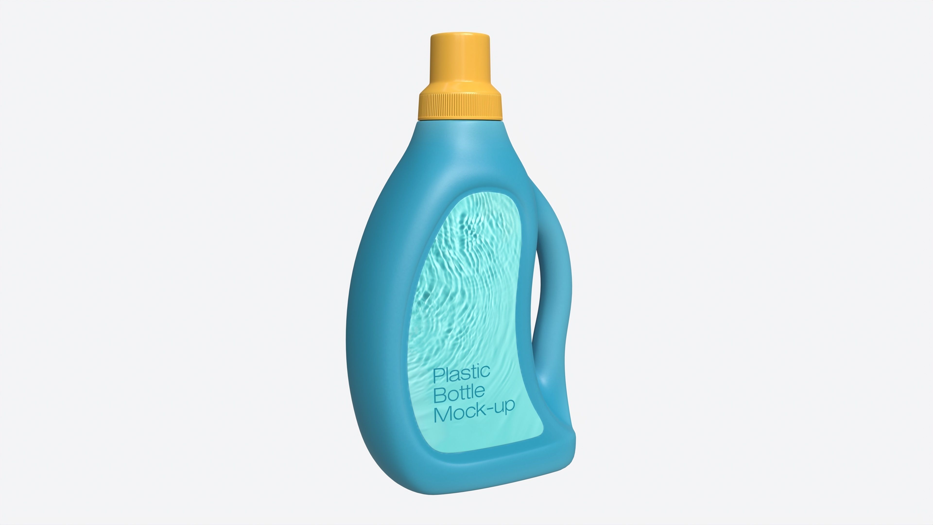 Plastic Bottle with Handle Mockup 01 3D model_4