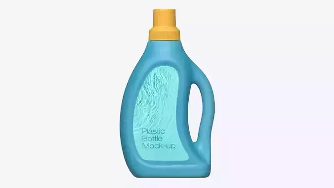 Plastic Bottle with Handle Mockup 01