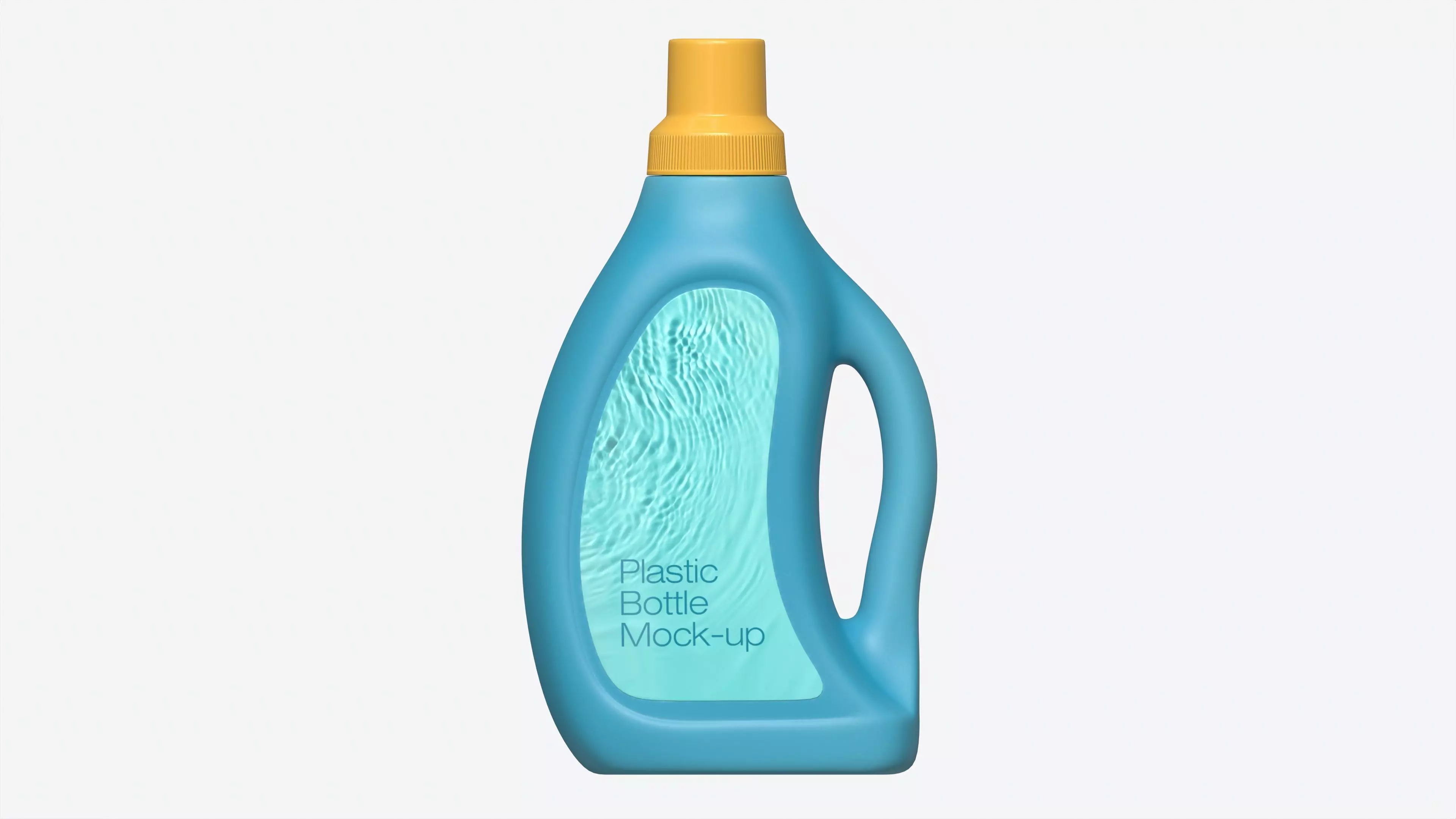 Plastic Bottle with Handle Mockup 01 3D model_0