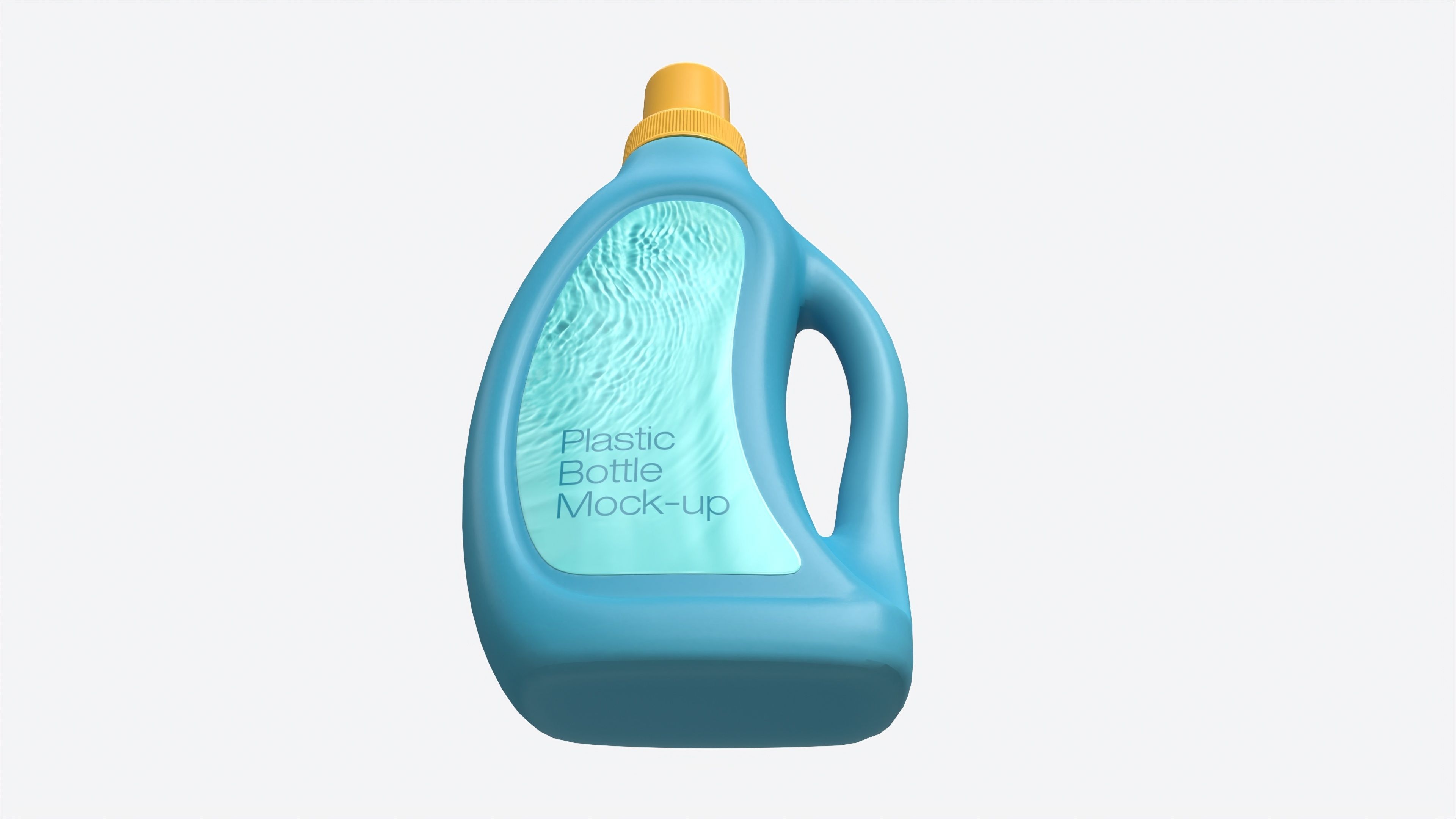 Plastic Bottle with Handle Mockup 01 3D model_3