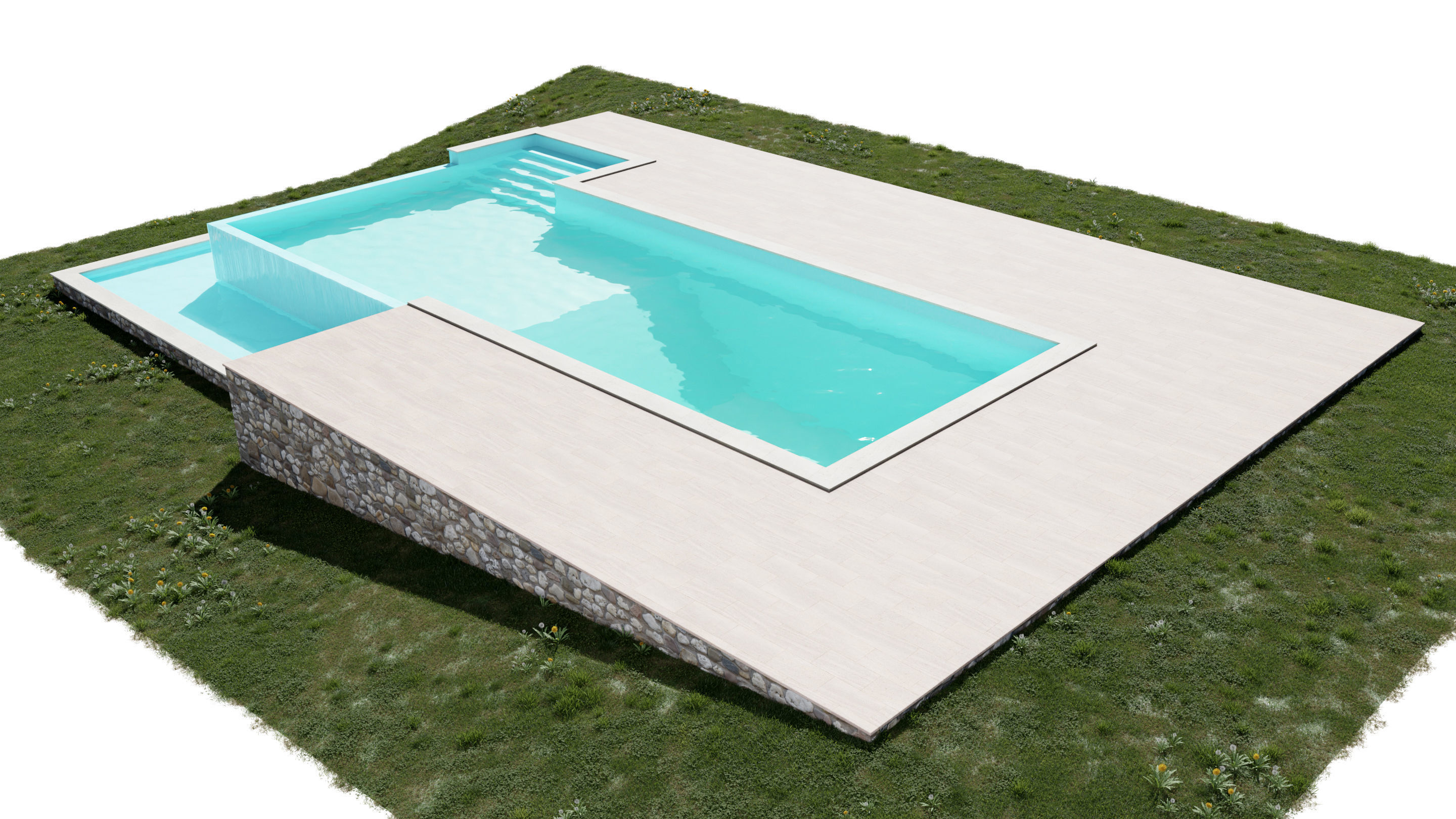Swimming Pool 3D model_4