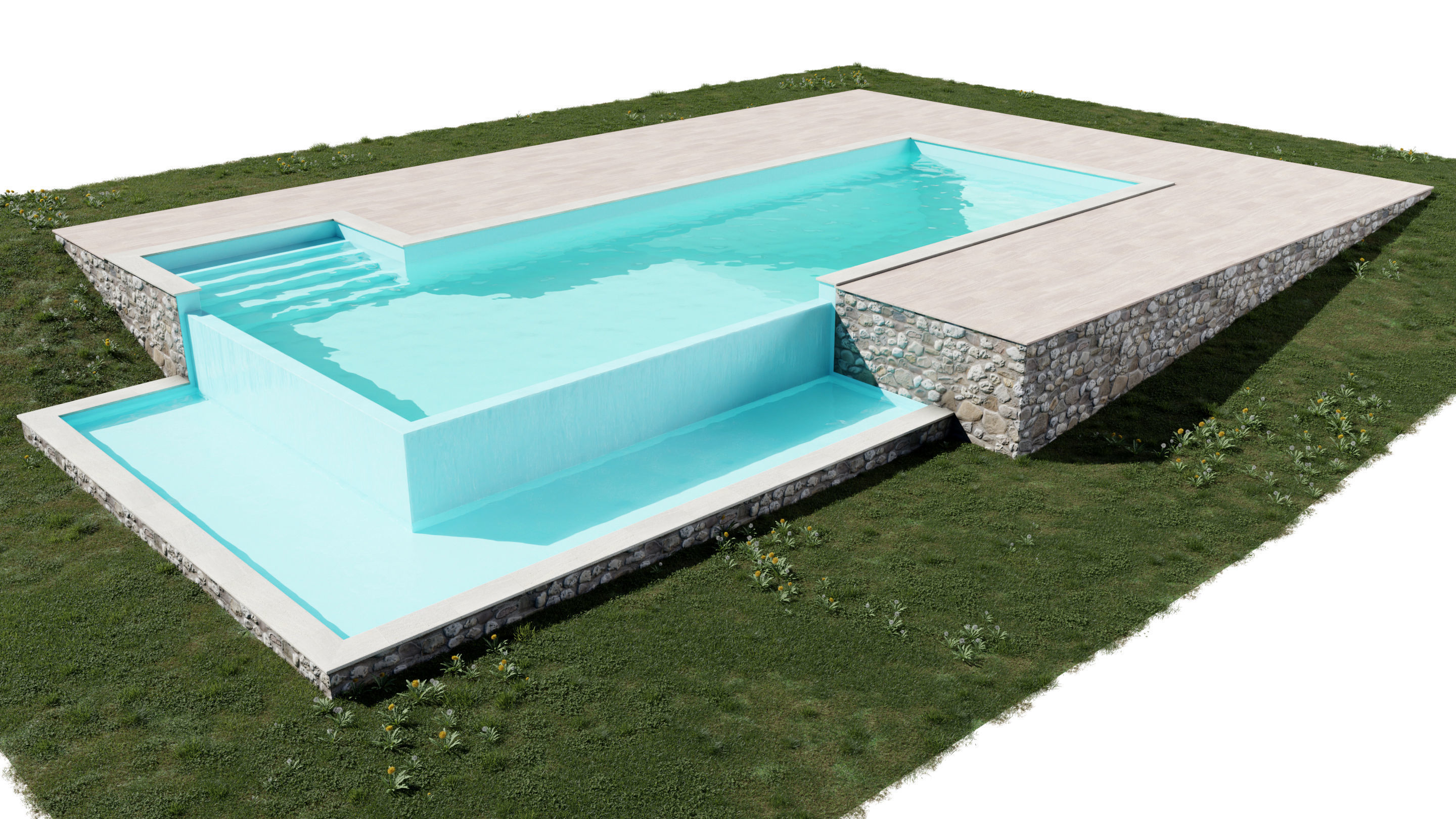 Swimming Pool 3D model_3