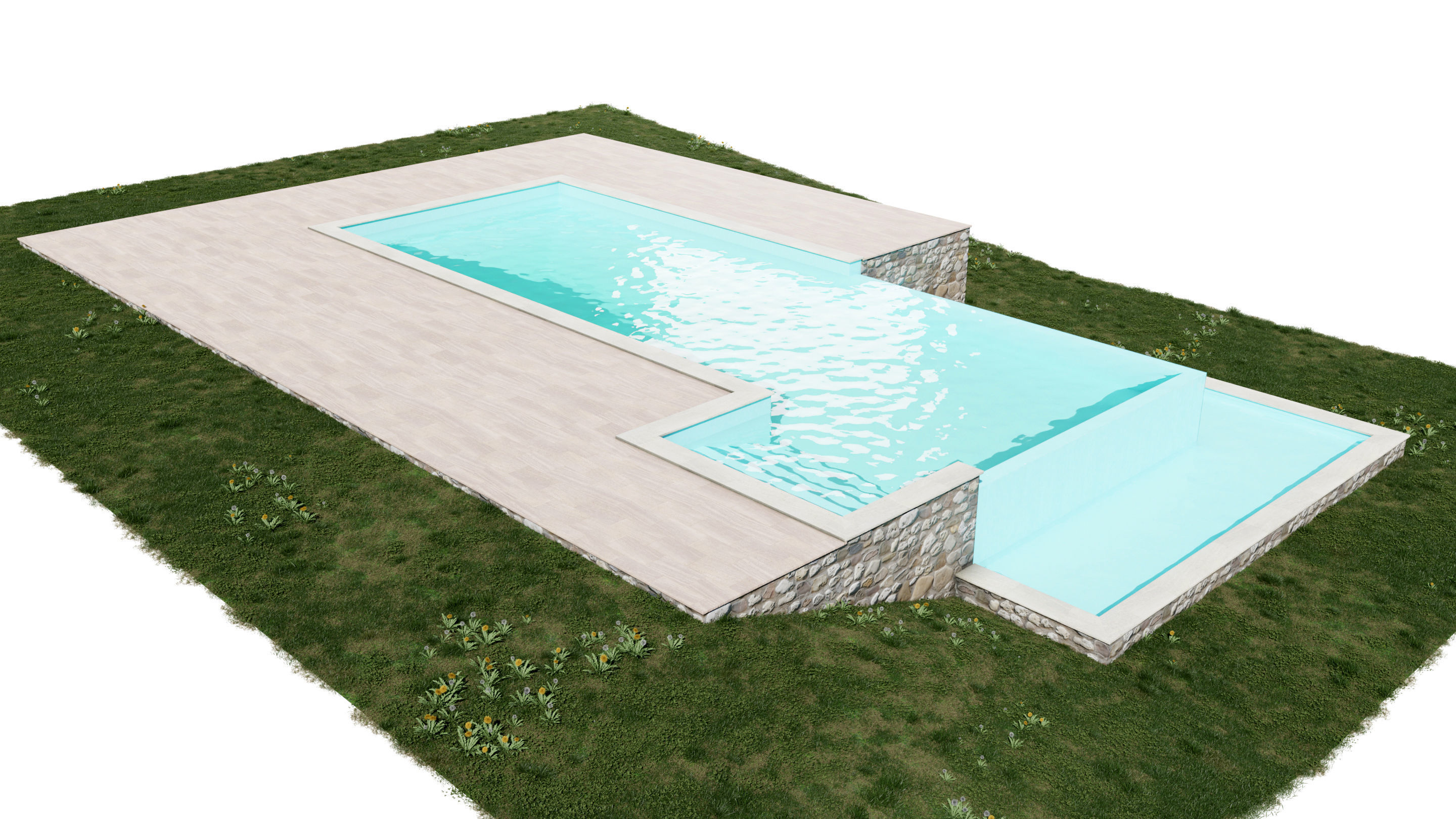 Swimming Pool 3D model_2