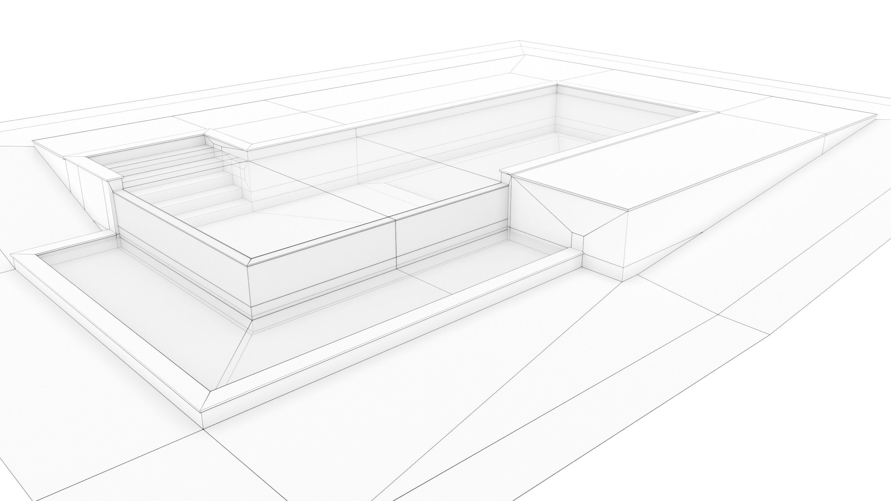 Swimming Pool 3D model_13