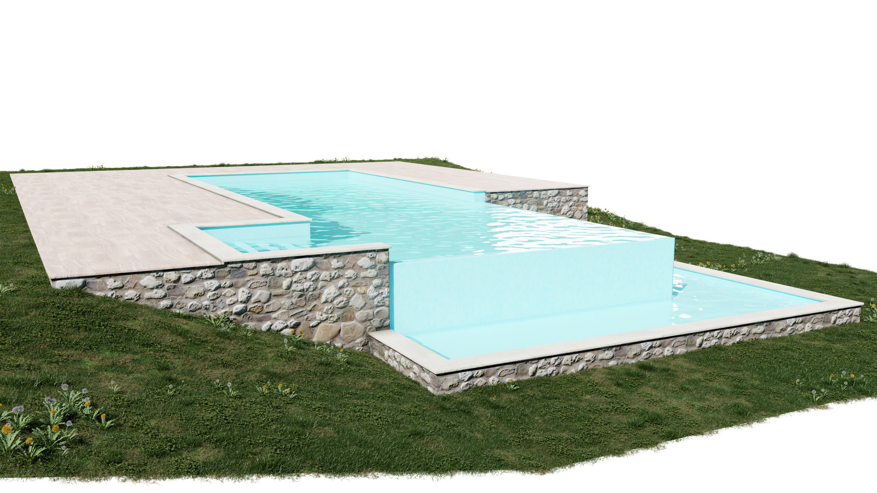 Swimming Pool 3D model_6