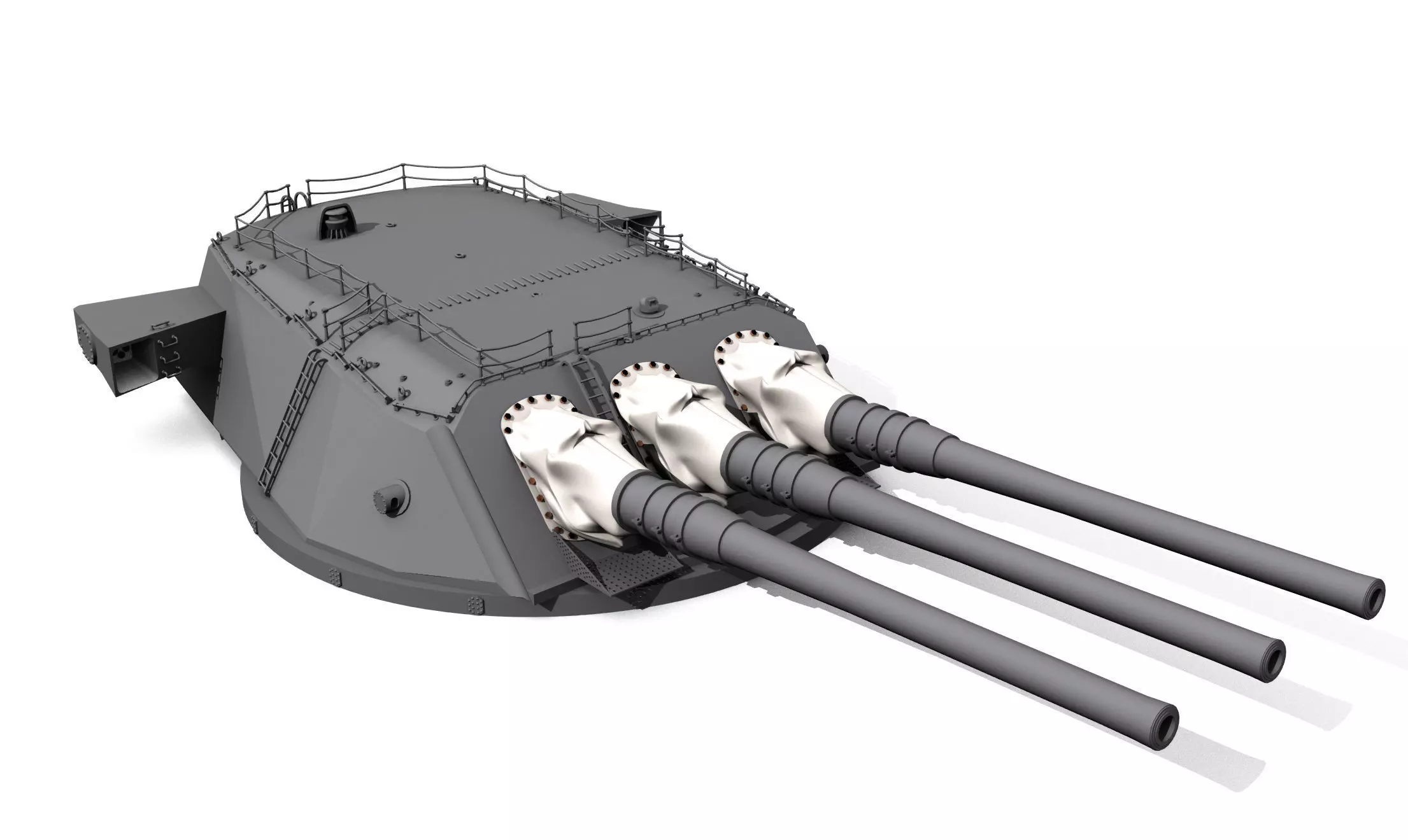 main caliber guns 3D print model_0